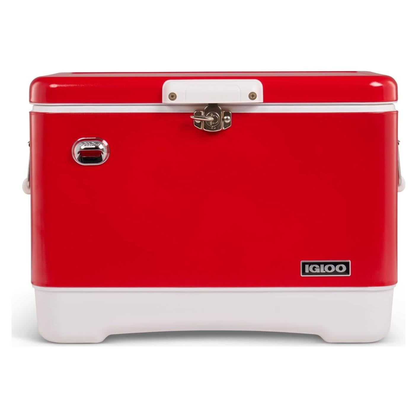 Enfriador Igloo Legado 54 Qt Acero Inoxidable 51 L con Abrebotellas