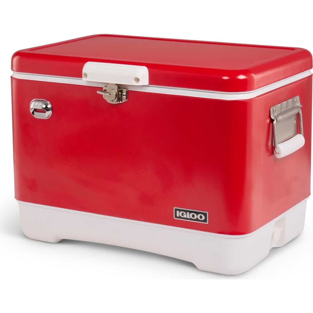 Enfriador Igloo Legado 54 Qt Acero Inoxidable 51 L con Abrebotellas