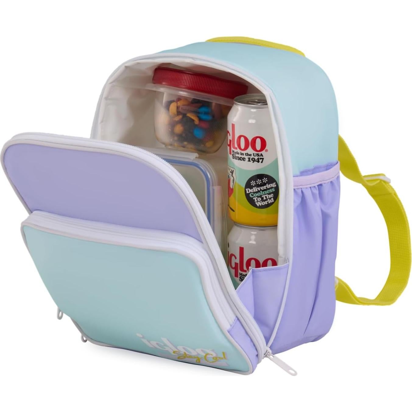 Mochila Enfriadora Retro Igloo Brisa Lila 33.7x25.4cm