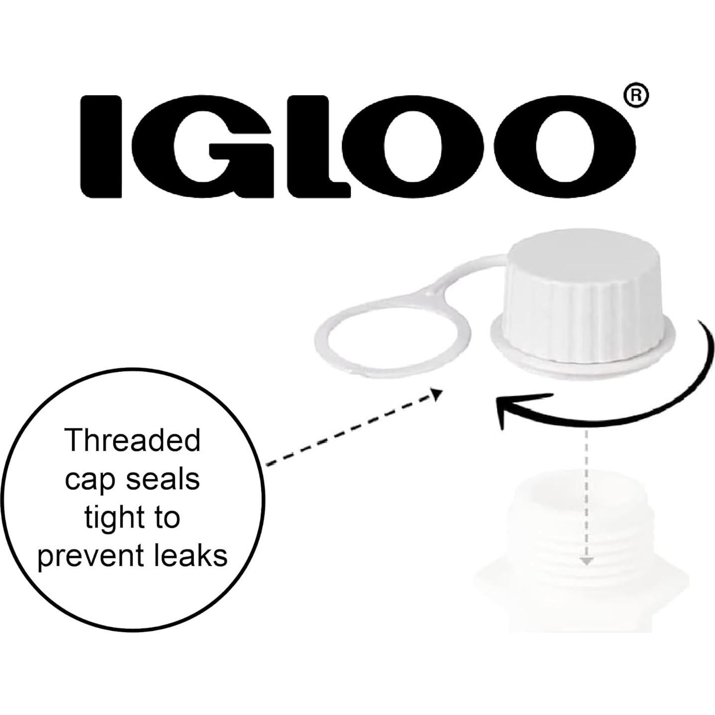 Tapas de Drenaje Roscadas Igloo, Pequeñas, 2 Unidades, Blanco