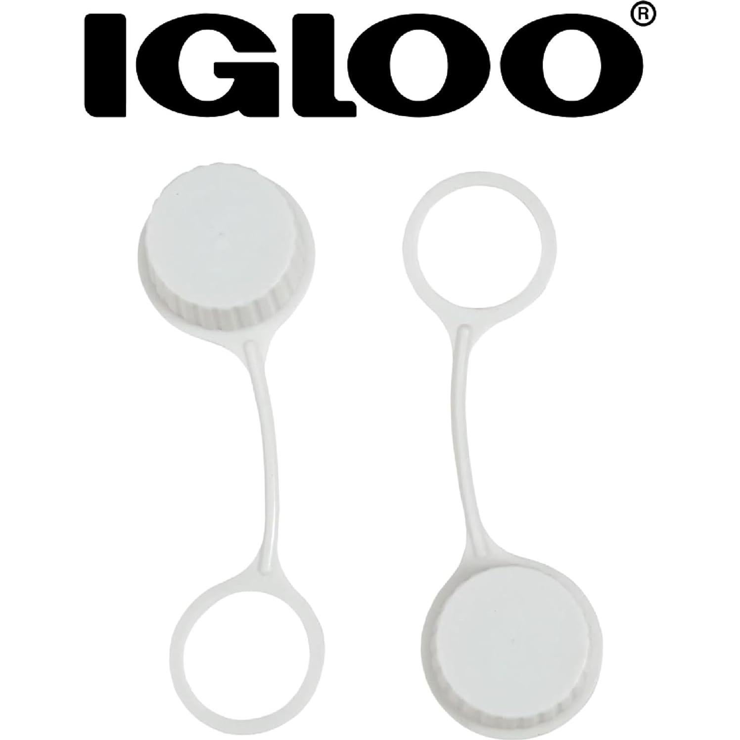 Tapas de Drenaje Roscadas Igloo, Pequeñas, 2 Unidades, Blanco