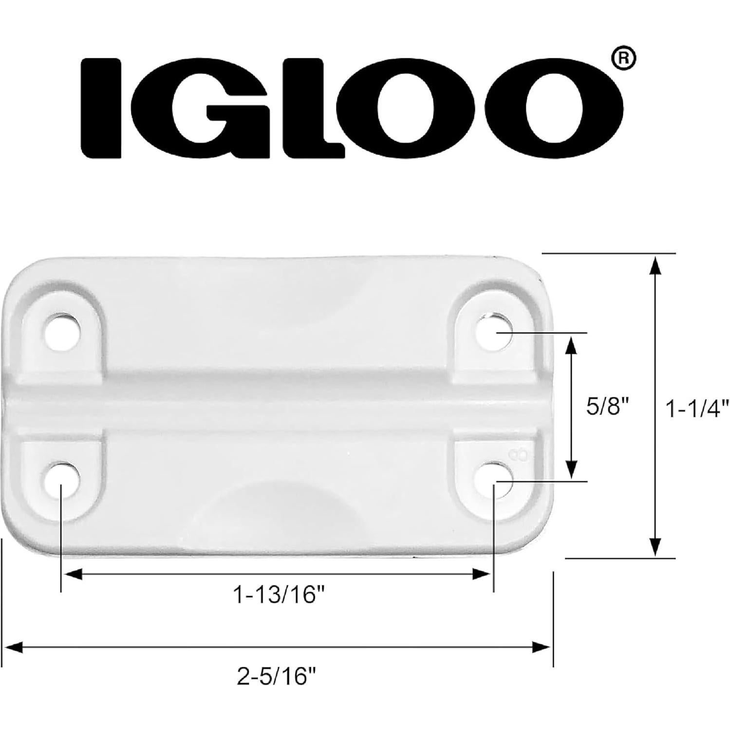 Bisagras de Plástico Igloo 24012 para Neveras, Blanco, Estándar