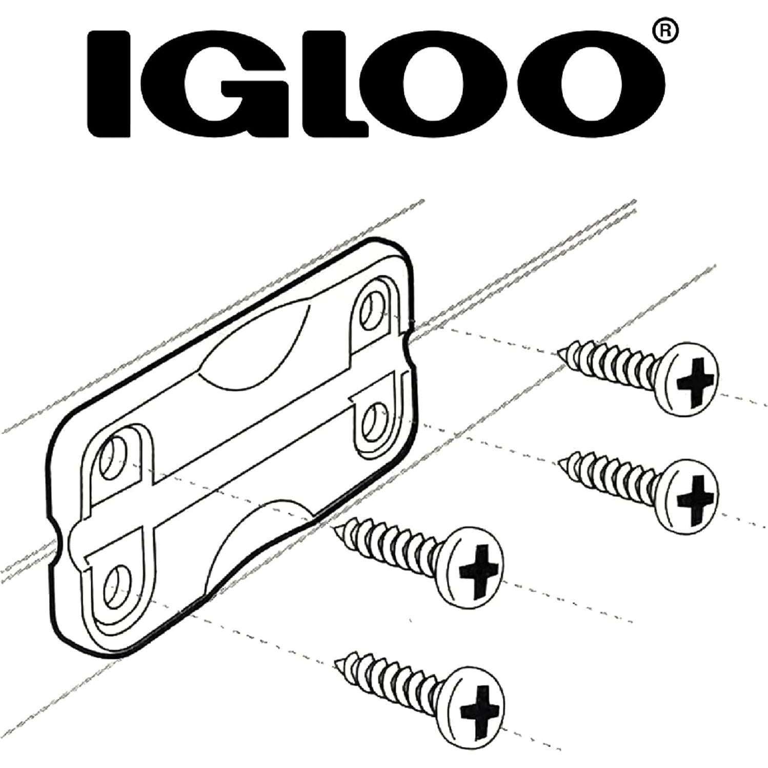 Bisagras de Plástico Igloo 24012 para Neveras, Blanco, Estándar