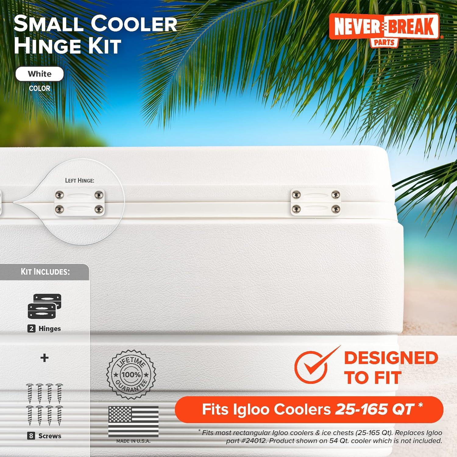 Bisagra de Nevera Igloo Blanca NeverBreak - Reemplazo Durable