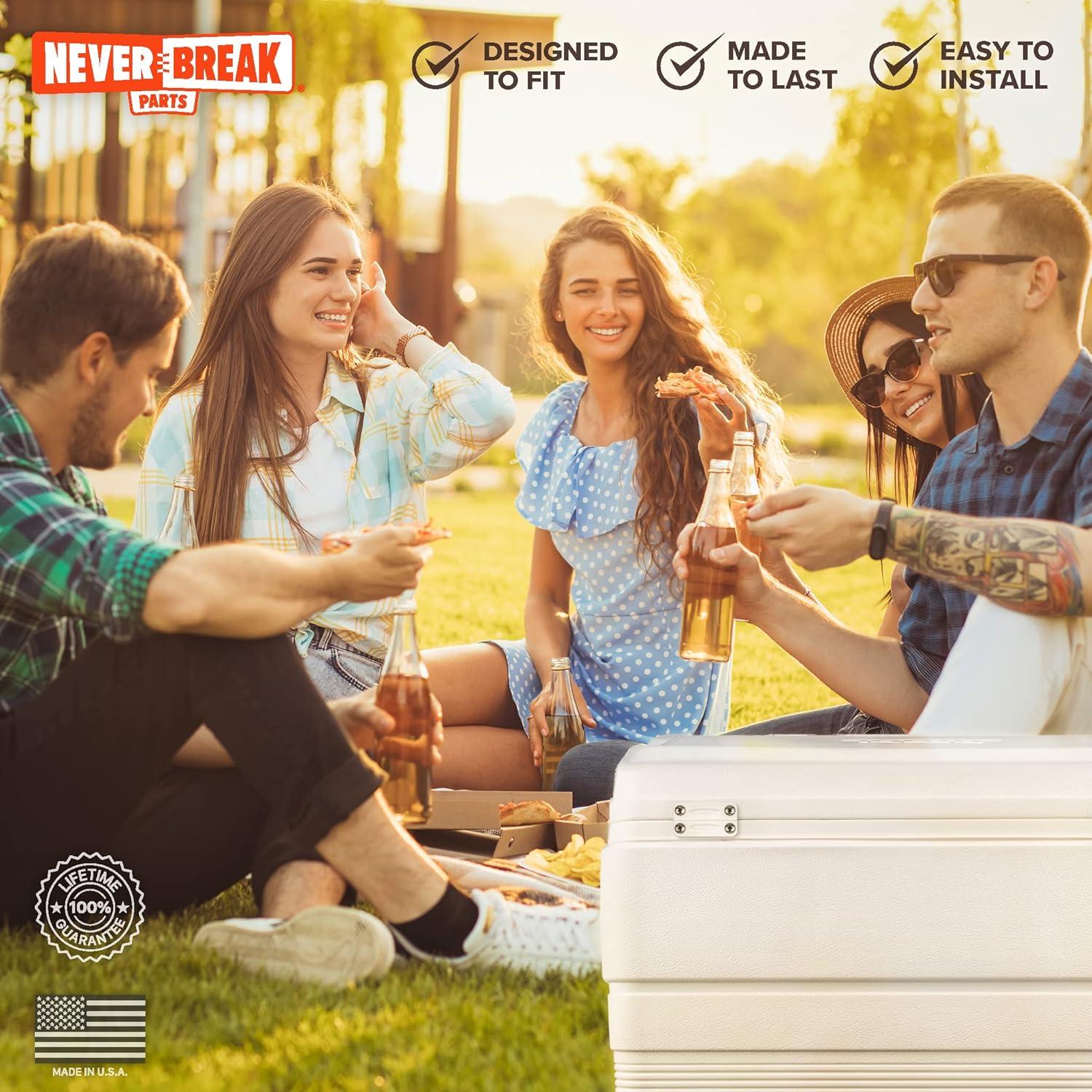 Bisagra de Nevera Igloo Blanca NeverBreak - Reemplazo Durable