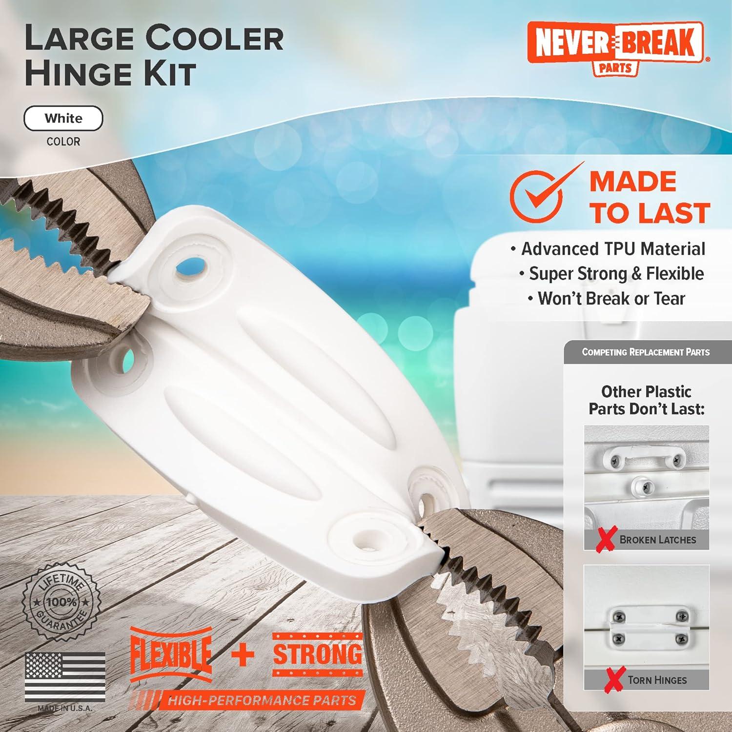 NeverBreak Parts - 3 Bisagras Repuesto Igloo Blancas