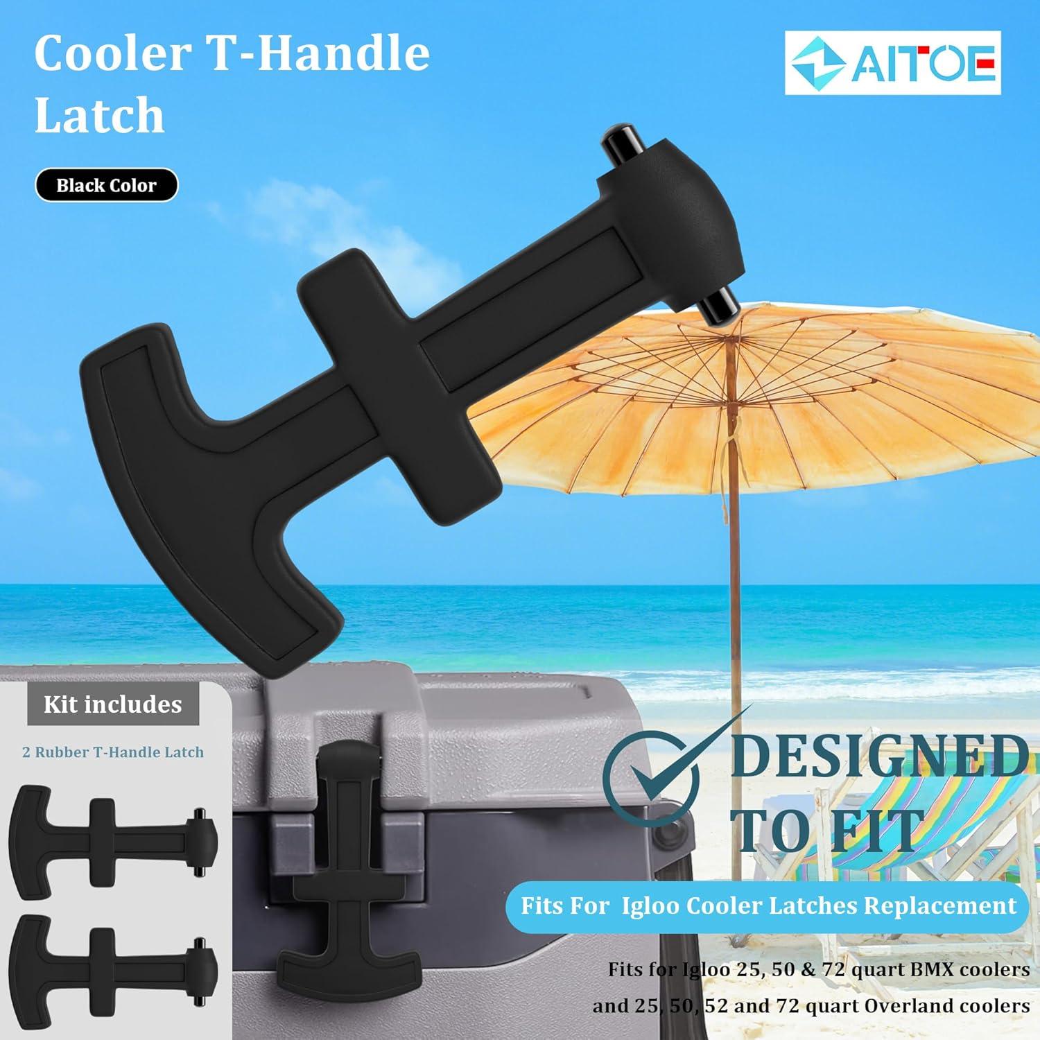 Paquete de 2 Pestillos T-Handle ZAITOE para Neveras Igloo 25-72 Qt