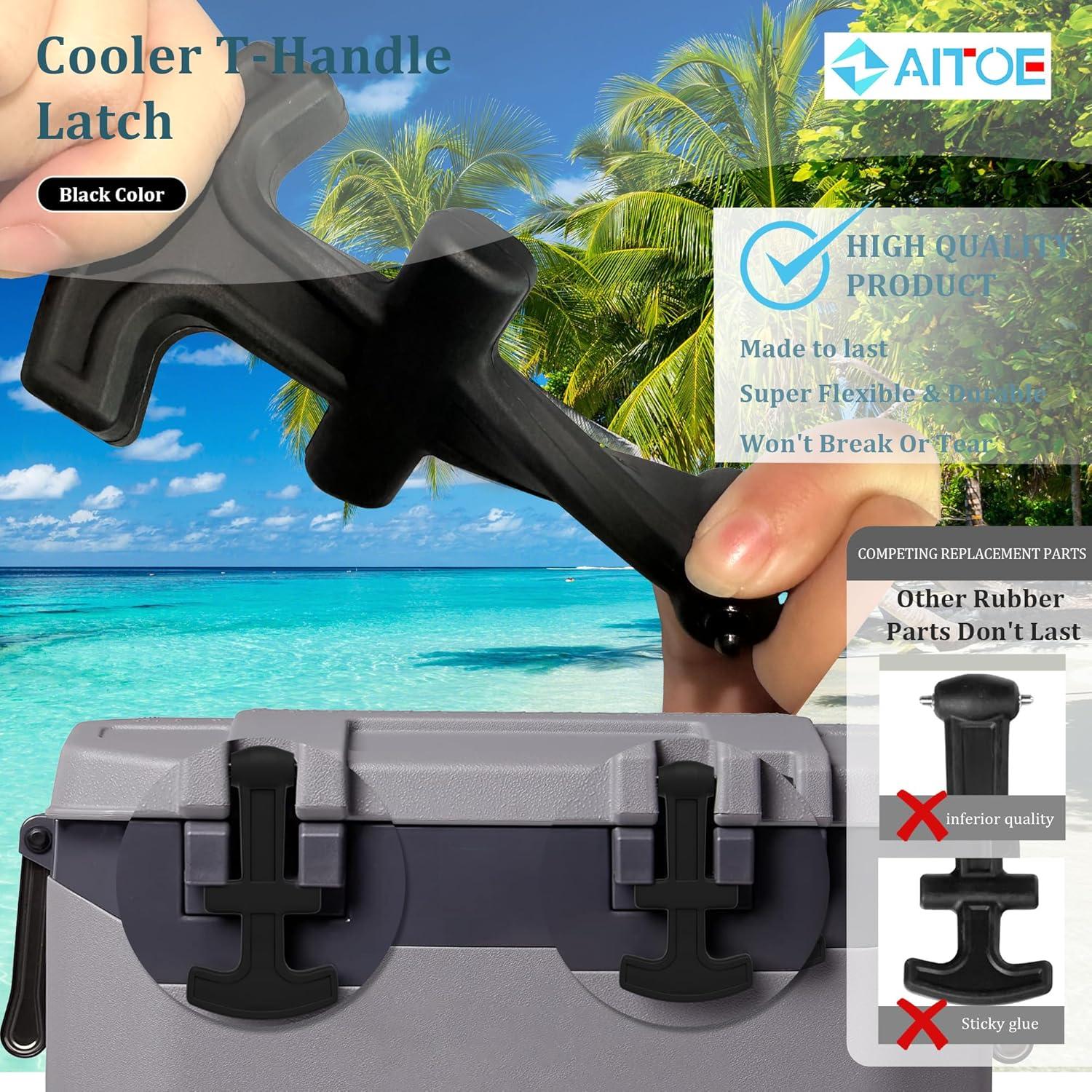 Paquete de 2 Pestillos T-Handle ZAITOE para Neveras Igloo 25-72 Qt