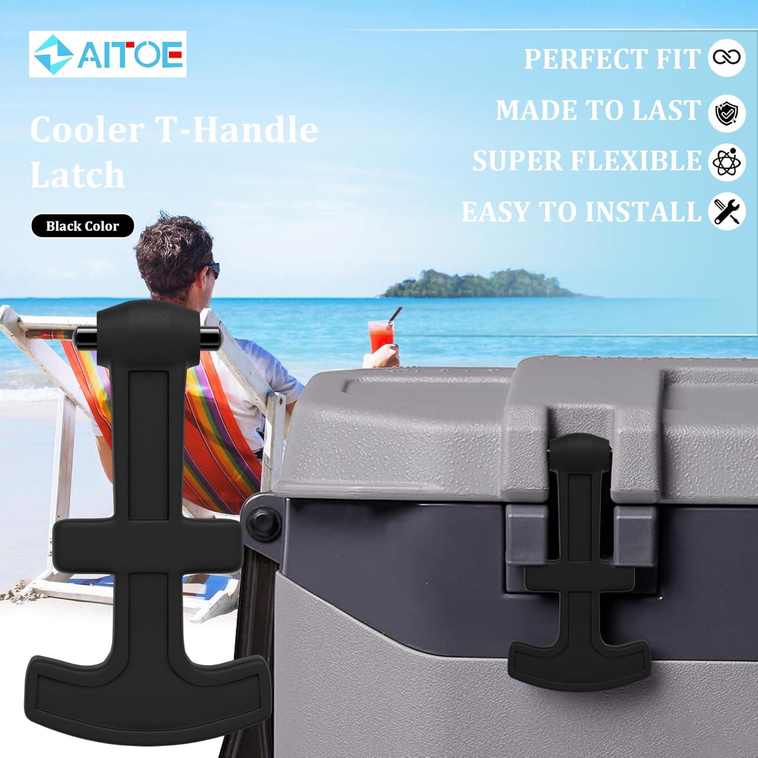 Paquete de 2 Pestillos T-Handle ZAITOE para Neveras Igloo 25-72 Qt