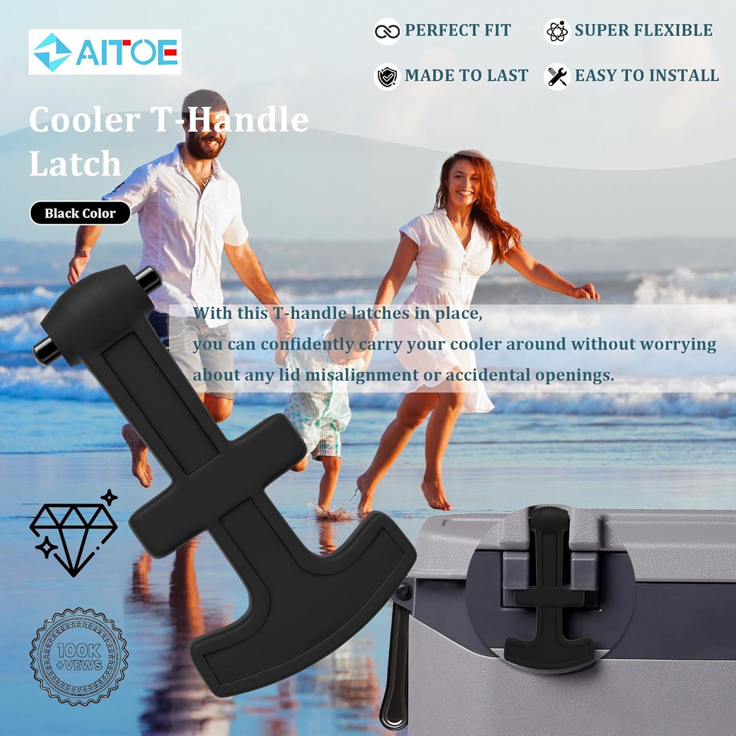 Paquete de 2 Pestillos T-Handle ZAITOE para Neveras Igloo 25-72 Qt