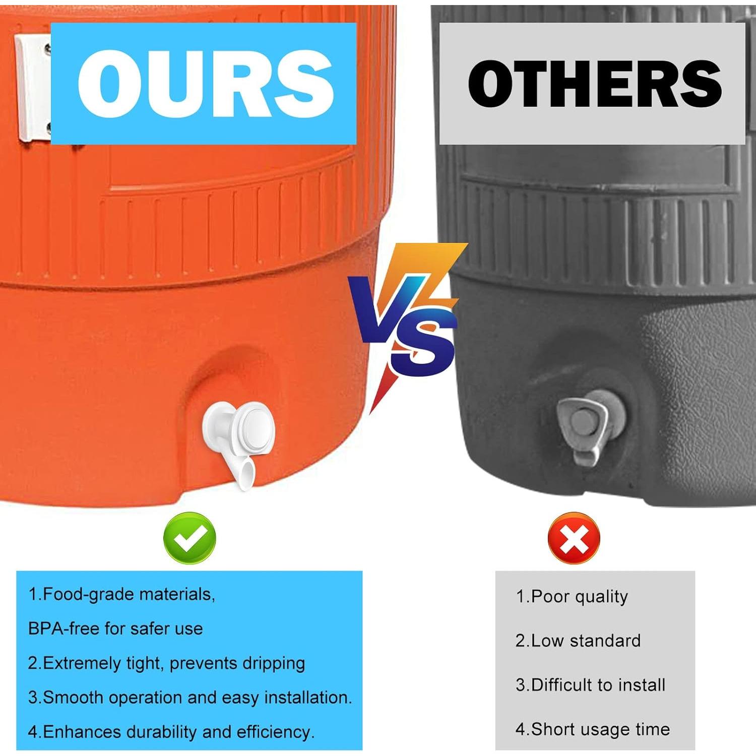 5 Piezas Grifo de Agua Reutilizable BRIFUTR para Igloo 18.93L