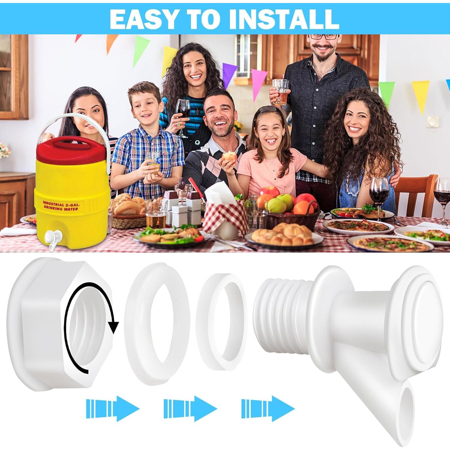 5 Piezas Grifo de Agua Reutilizable BRIFUTR para Igloo 18.93L