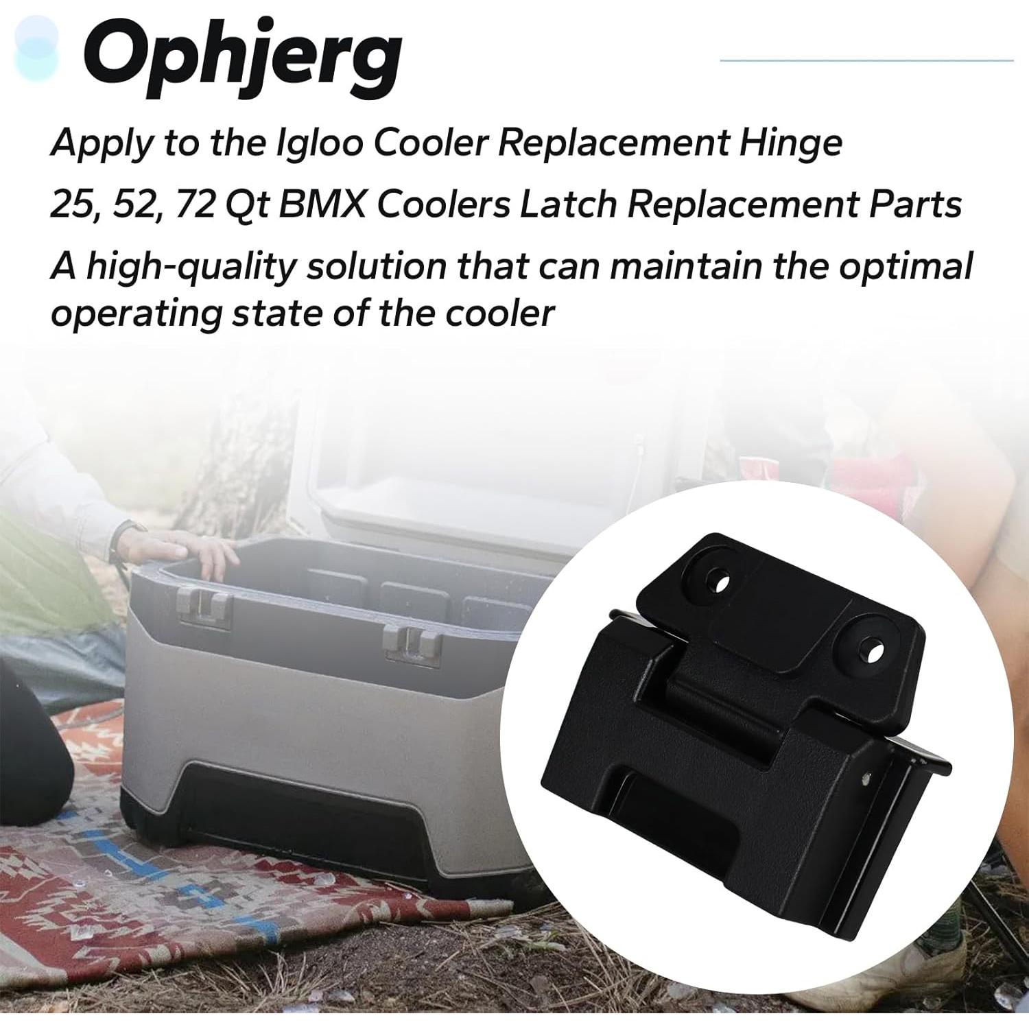 Bisagras de Cooler Ophjerg para Igloo 25, 52, 72 Qt - Juego de 2