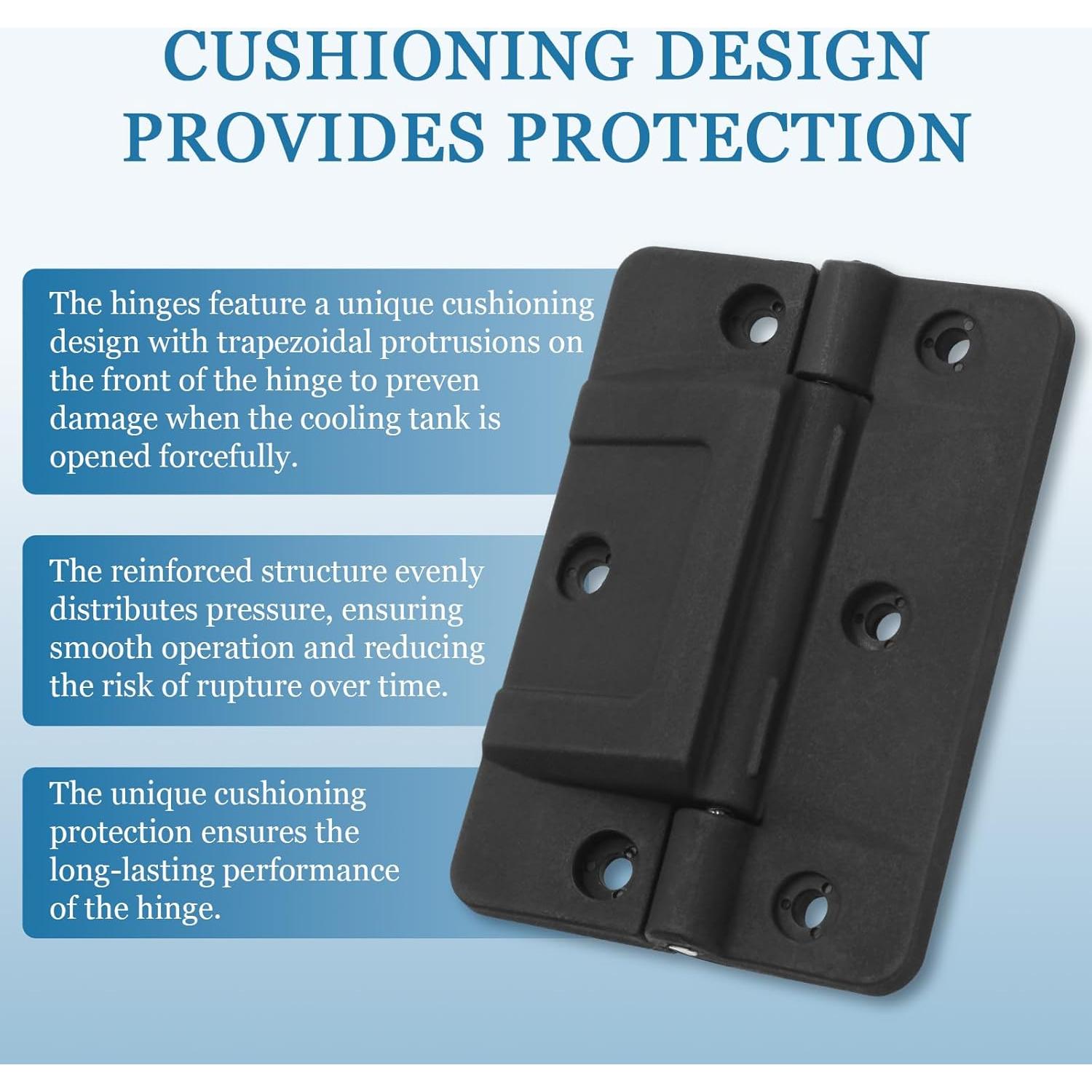 Bisagra mecánica sobredimensionada negra Igloo 150-165 QT