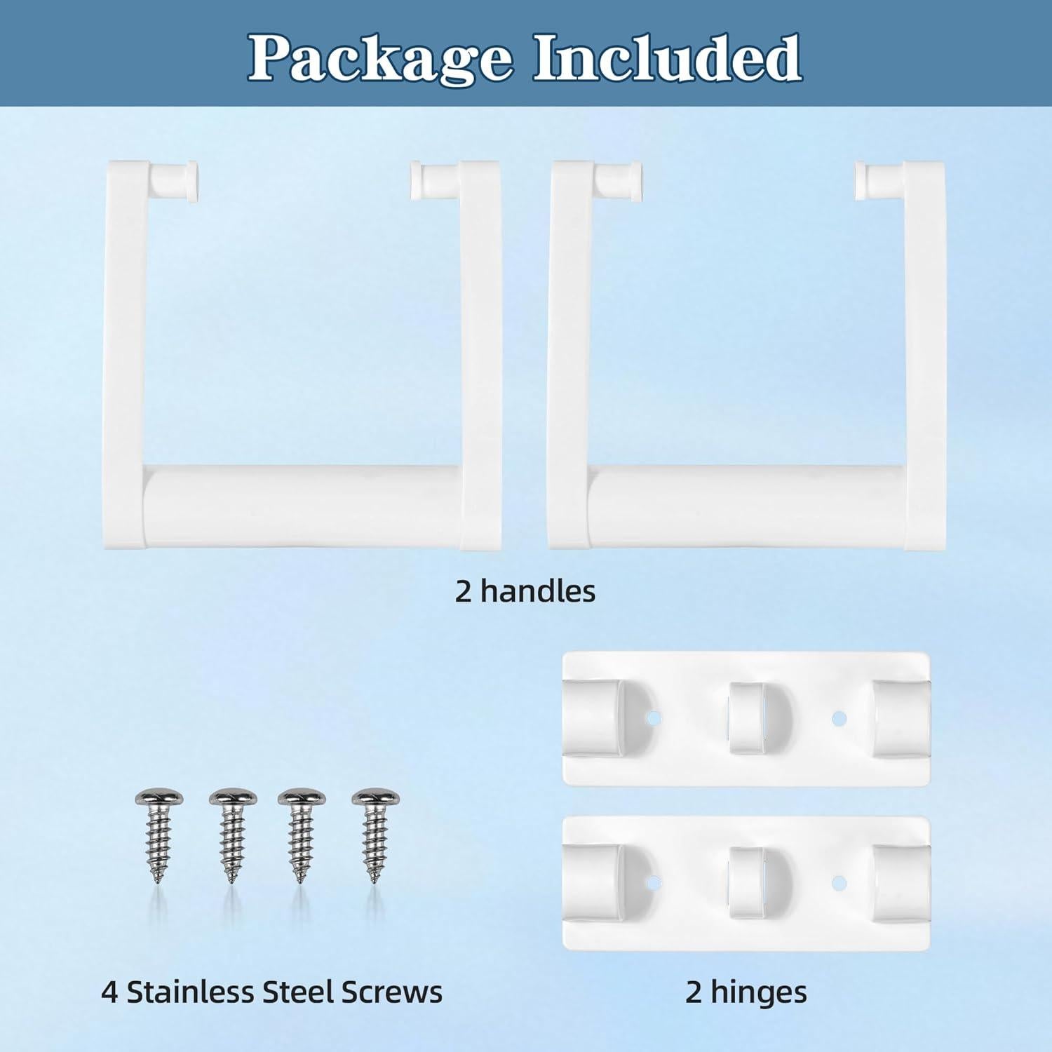 Mangos de Reemplazo para Enfriadores PIHIL 2 Pcs Blanco