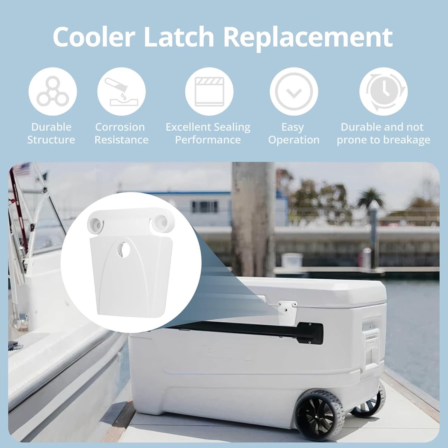 Pernos y Cierres de Repuesto HQAPR para Enfriadores Igloo 50-165 Qt