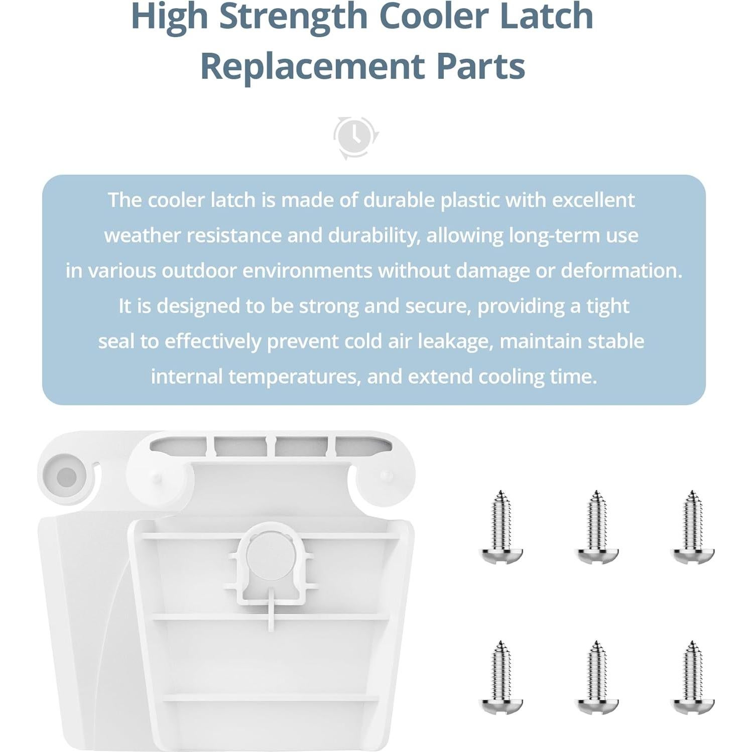 Pernos y Cierres de Repuesto HQAPR para Enfriadores Igloo 50-165 Qt