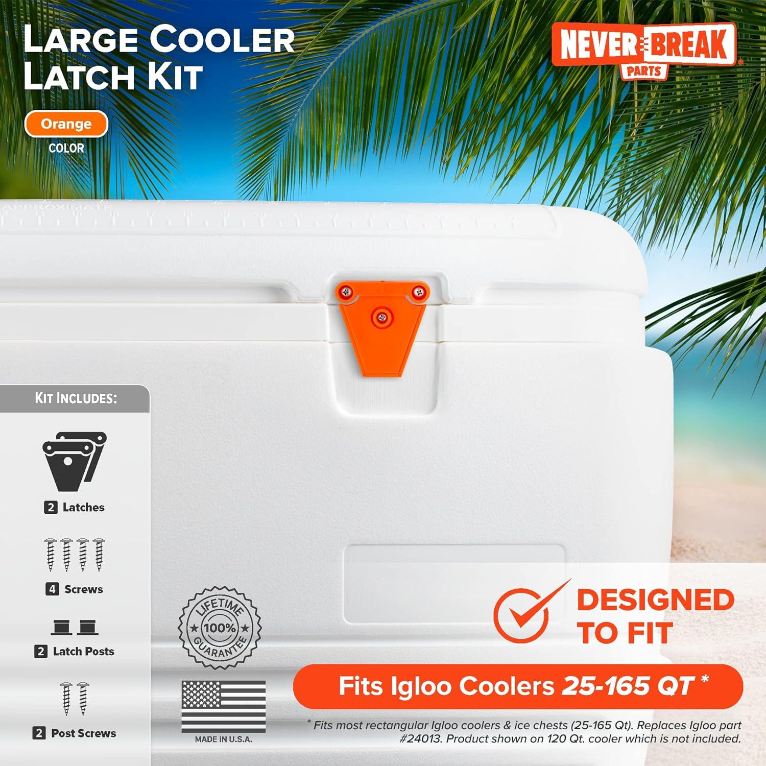 Pestillos de Reemplazo NeverBreak para Nevera Igloo - 2 Piezas