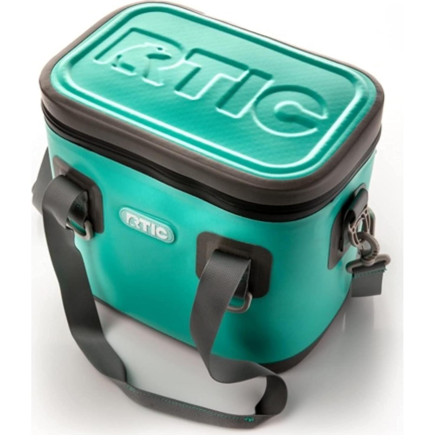 Cooler Aislado RTIC 8 Latitas 2.72kg Verde Mar Portátil