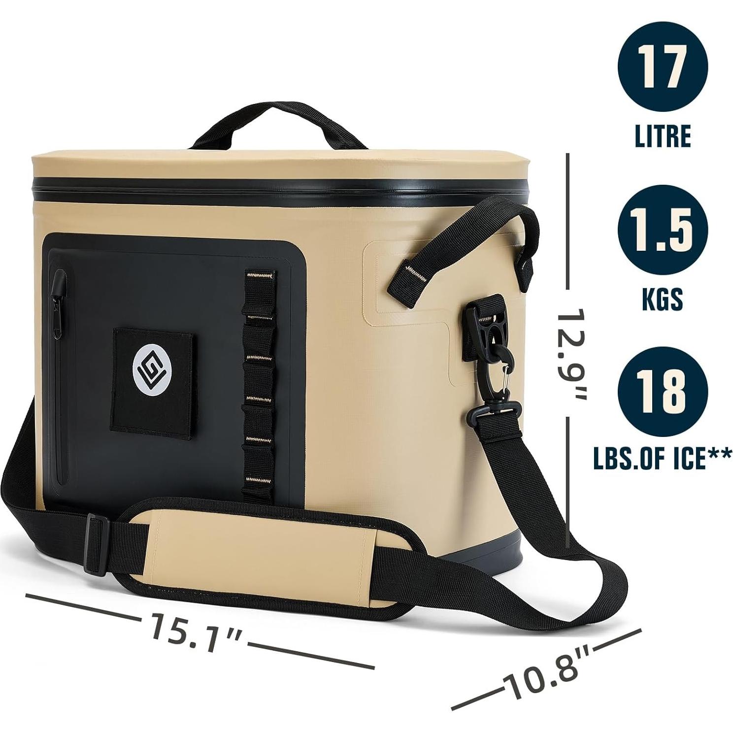 Bolsa Térmica Aislada BRONZY 18L Impermeable para Camping