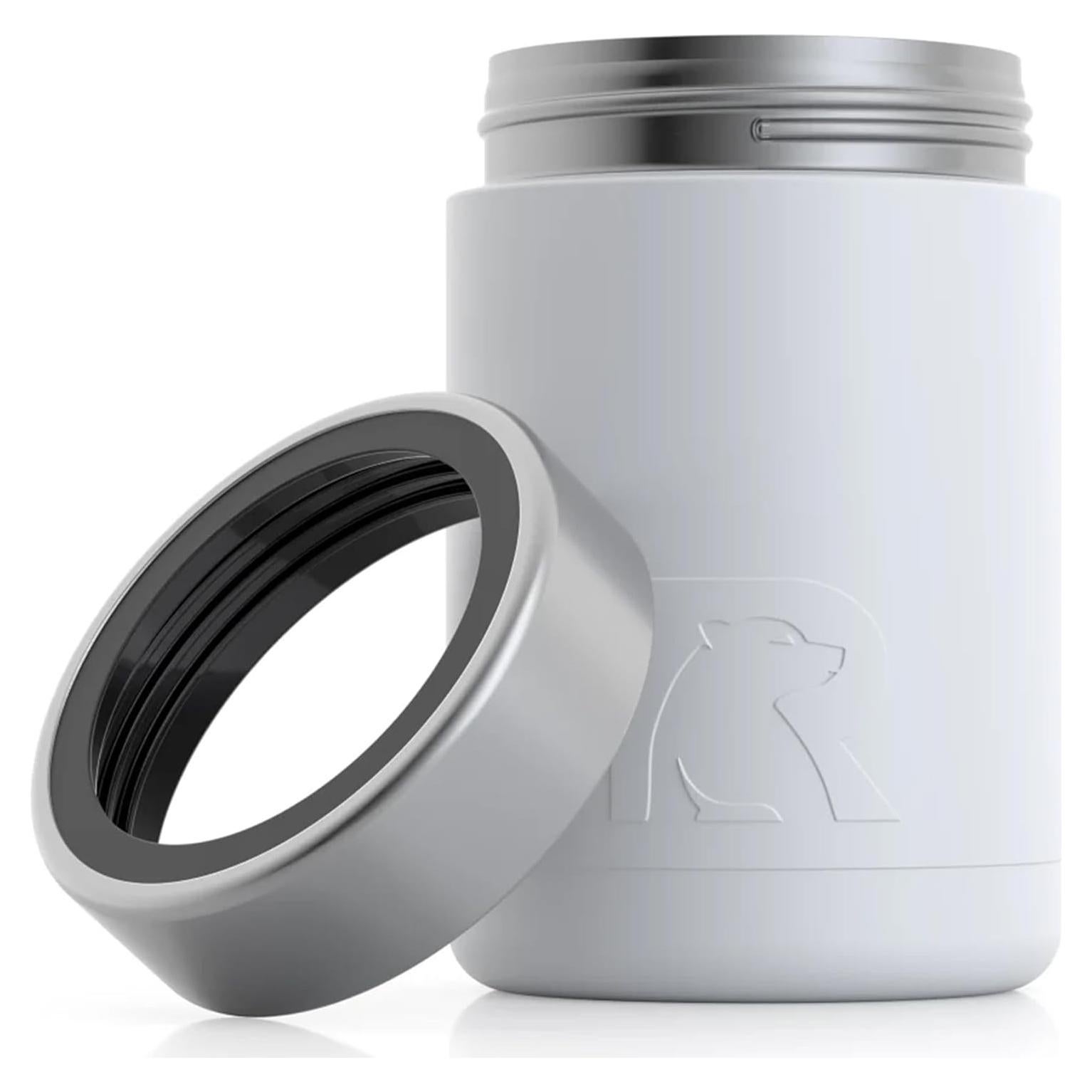 Enfriador de Latas RTIC 12oz Acero Inoxidable Blanco Doble Pared