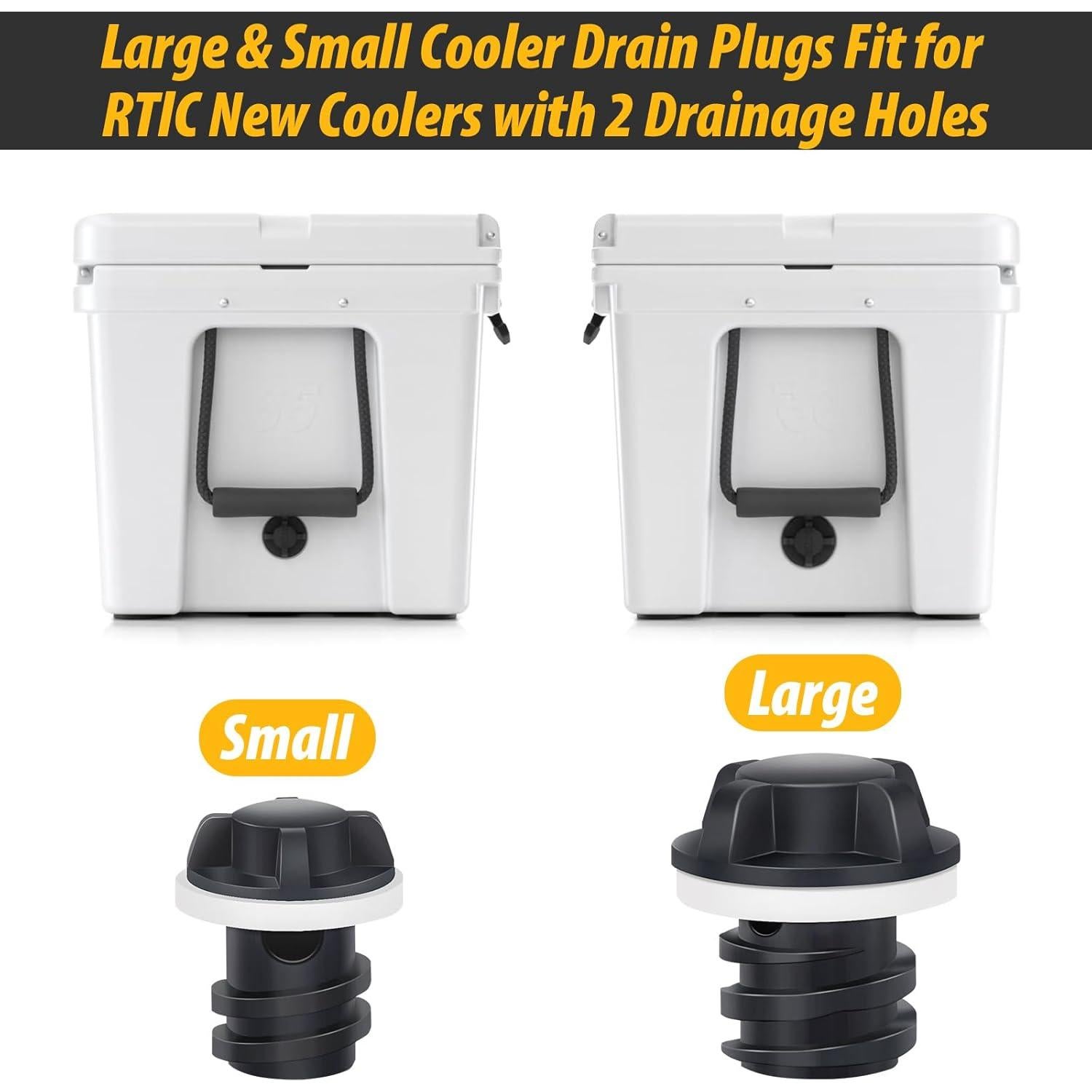 Tapones de Drenaje RTIC 20QT 45QT 65QT - Paquete de 2