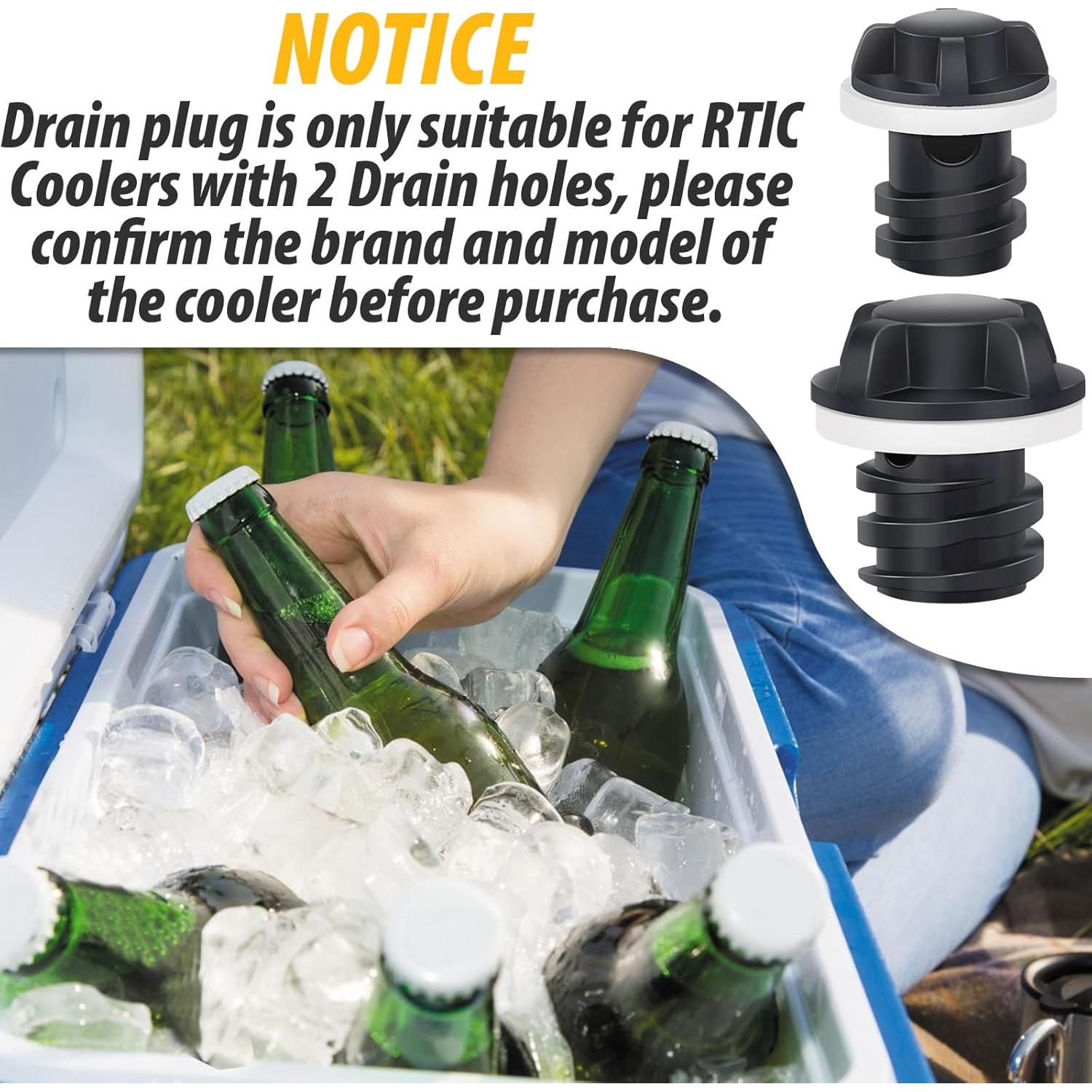 Tapones de Drenaje RTIC 20QT 45QT 65QT - Paquete de 2