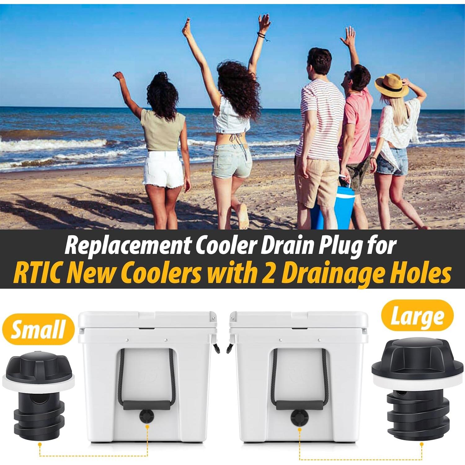 Tapones de Drenaje RTIC 20QT 45QT 65QT - Paquete de 2