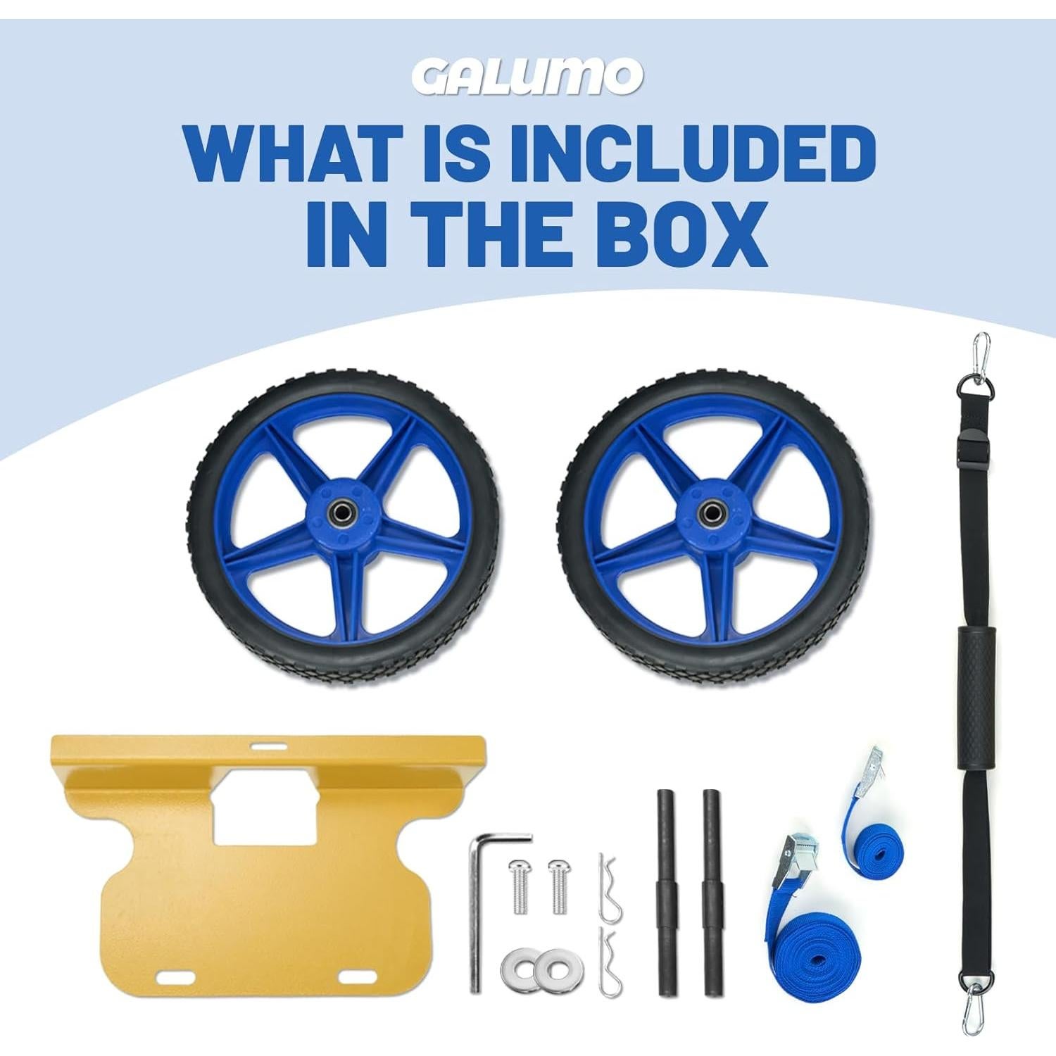 Kit de Ruedas GALUMO para Enfriador Universal 12" (30.48 cm)