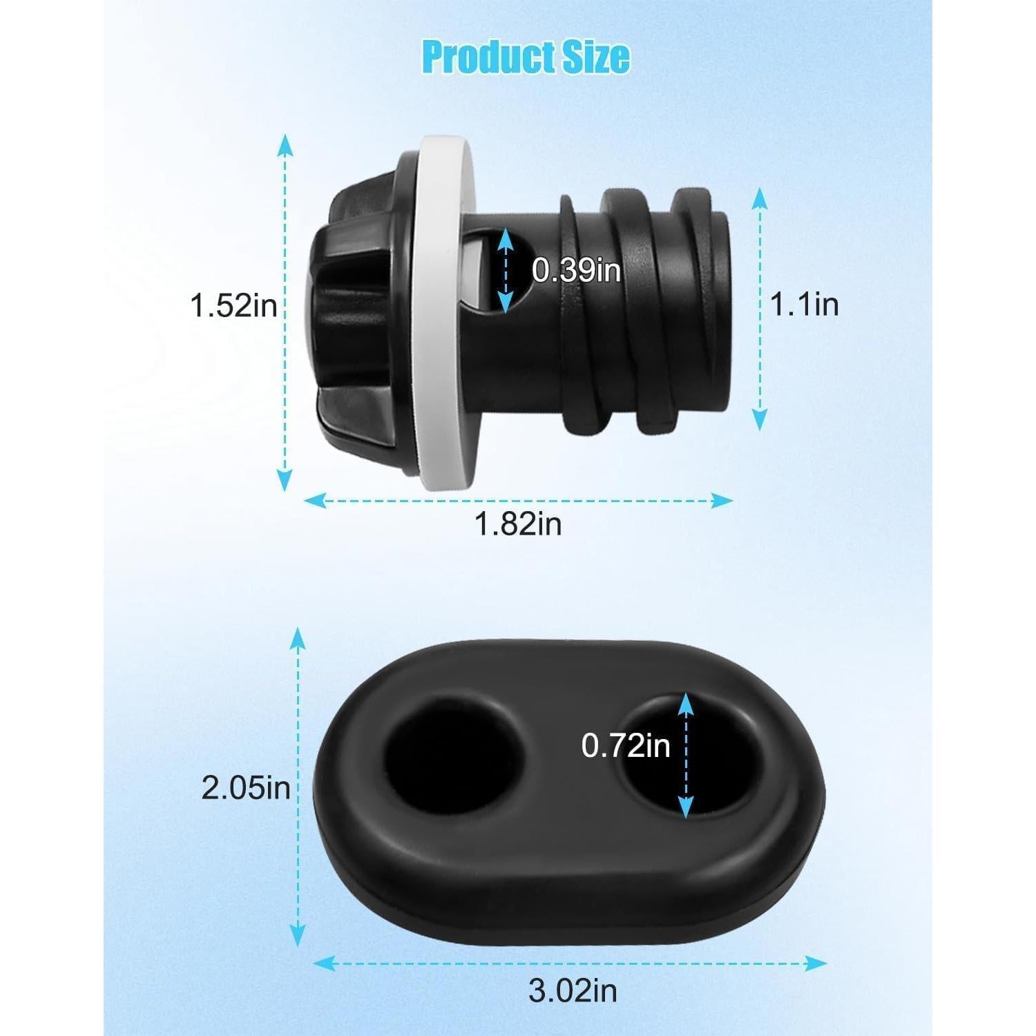 2 Tapones de Drenaje y 4 Pies para Cooler MQLPXI Compatibles
