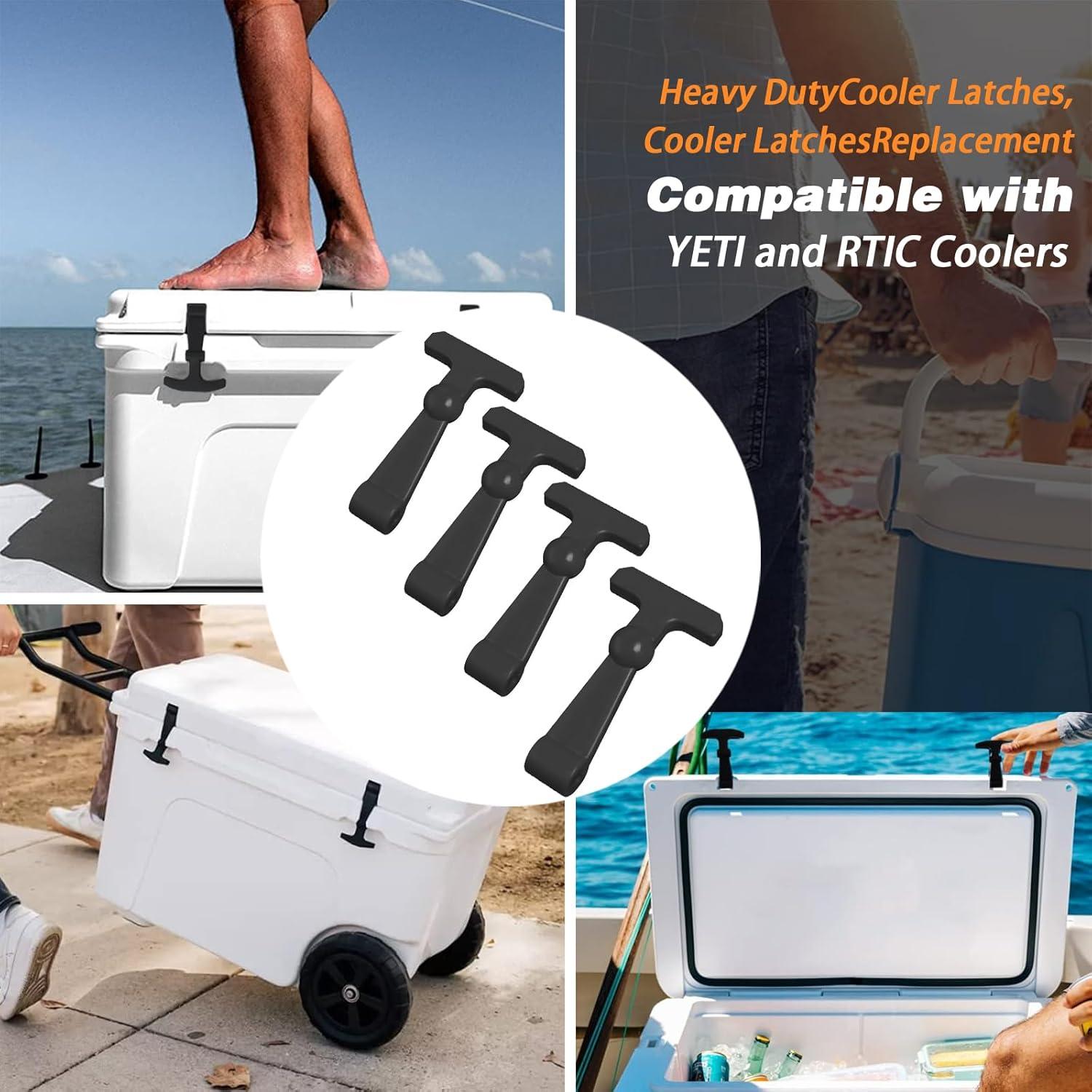 4 Pestillos de Refrigerador Ciuouient Alta Resistencia Negro