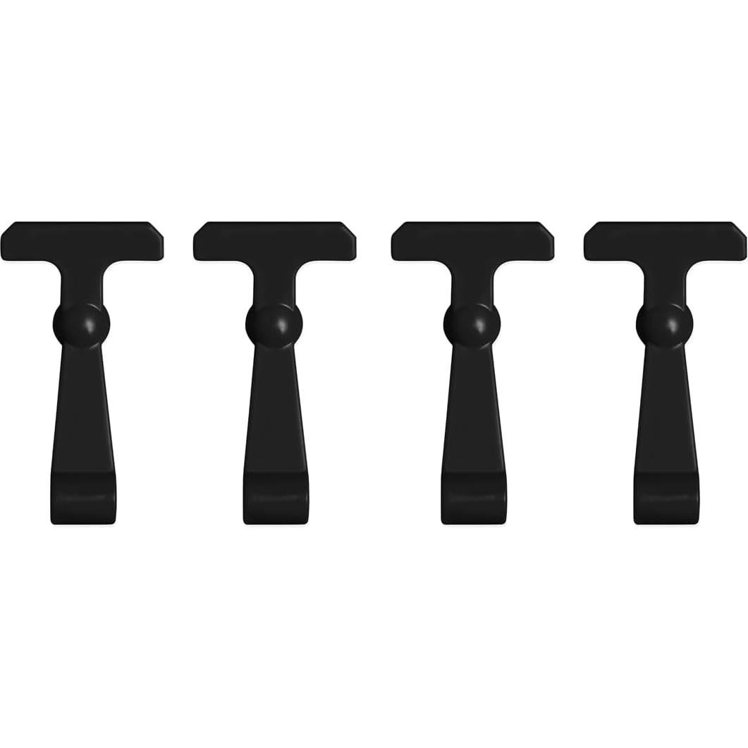 4 Pestillos de Refrigerador Ciuouient Alta Resistencia Negro