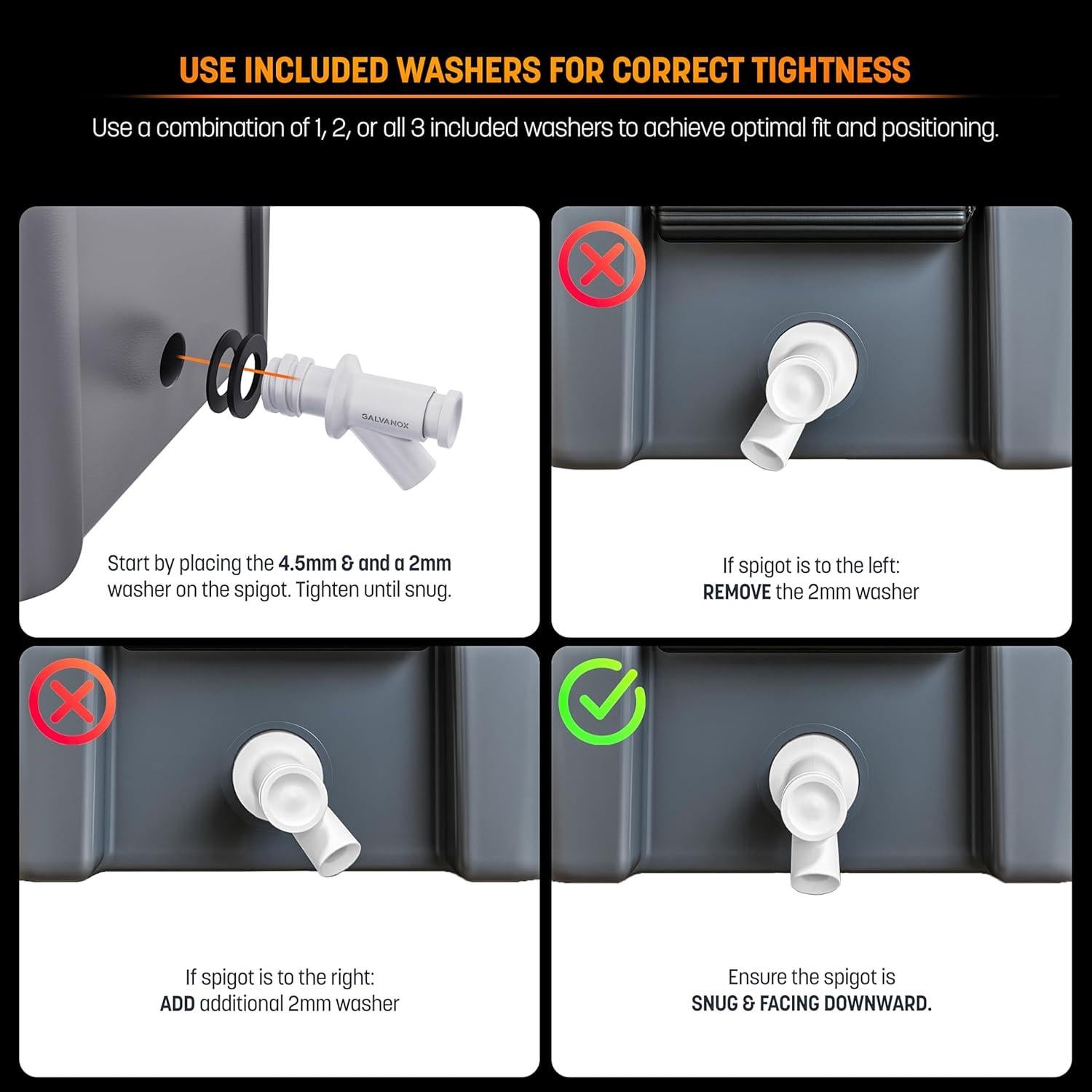 Juego de Tapón de Drenaje y Grifo Galvanox para Yeti Tundra