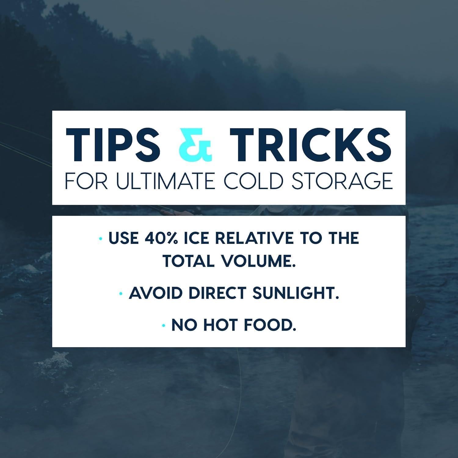 Cooler Duro IRIS USA 44 Qt Aislado Gris Claro con Correa Bungee