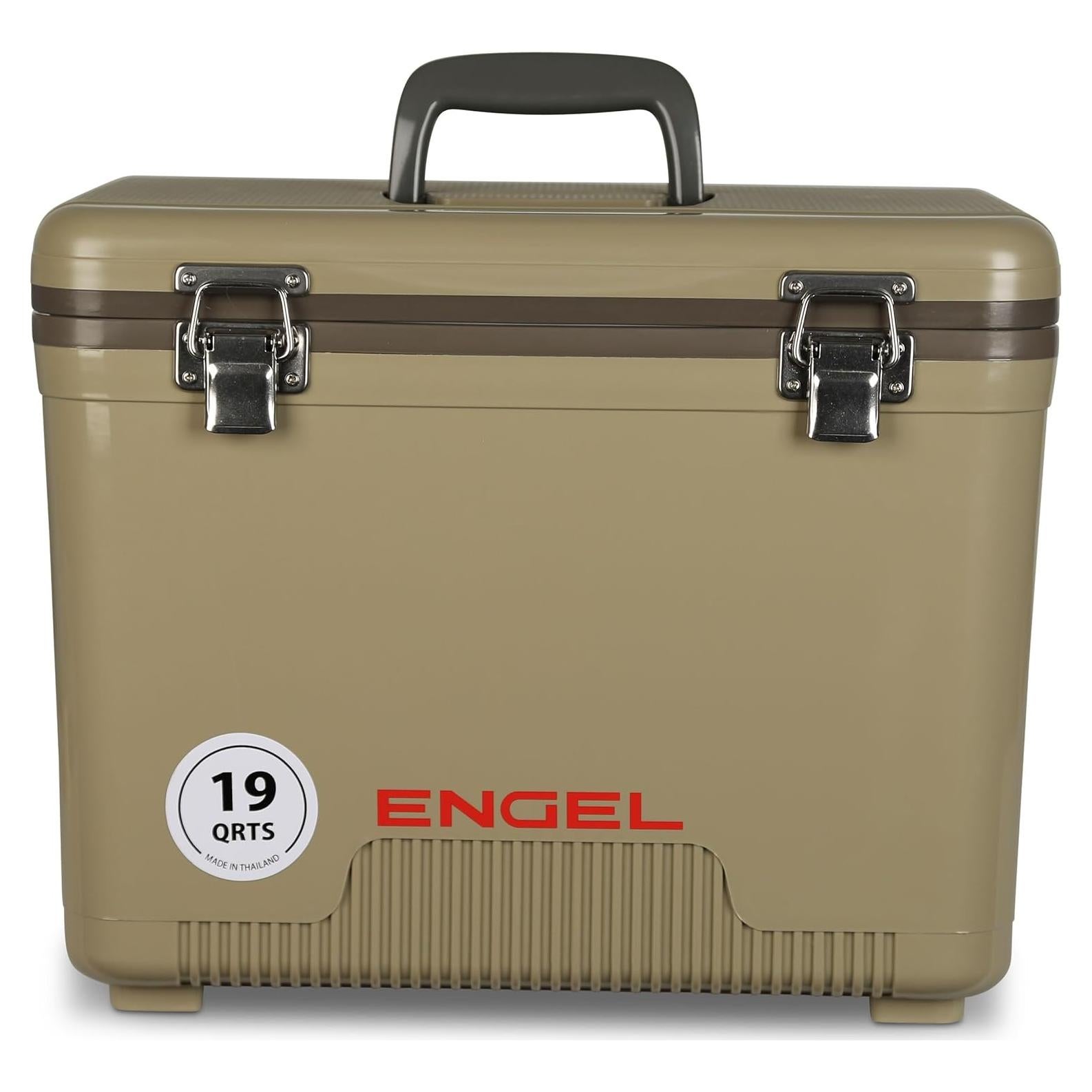 Cooler Engel Drybox 19Qt A Prueba de Fugas Marrón