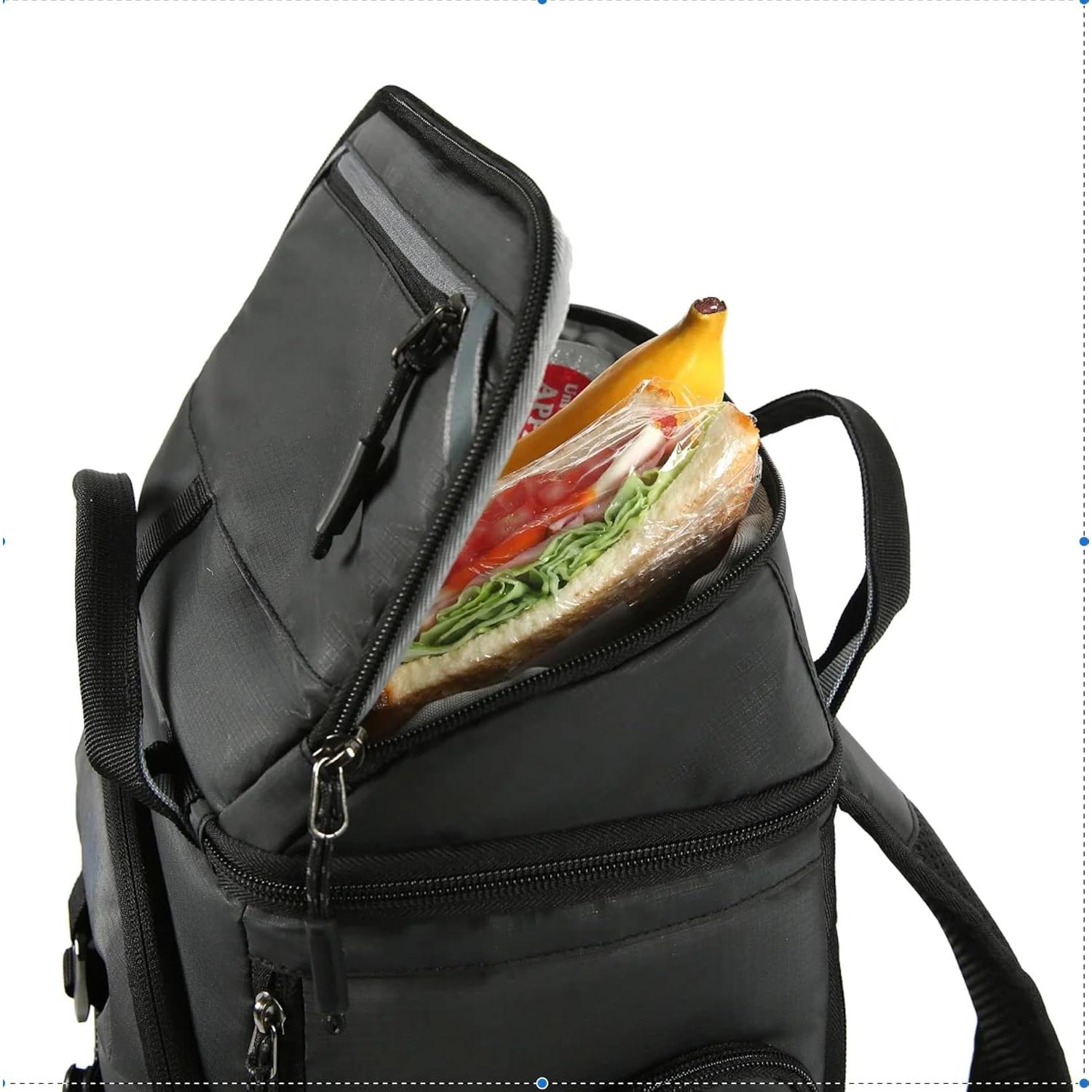 Cooler de Mochila Aislado Genérico 26 Latas Negro