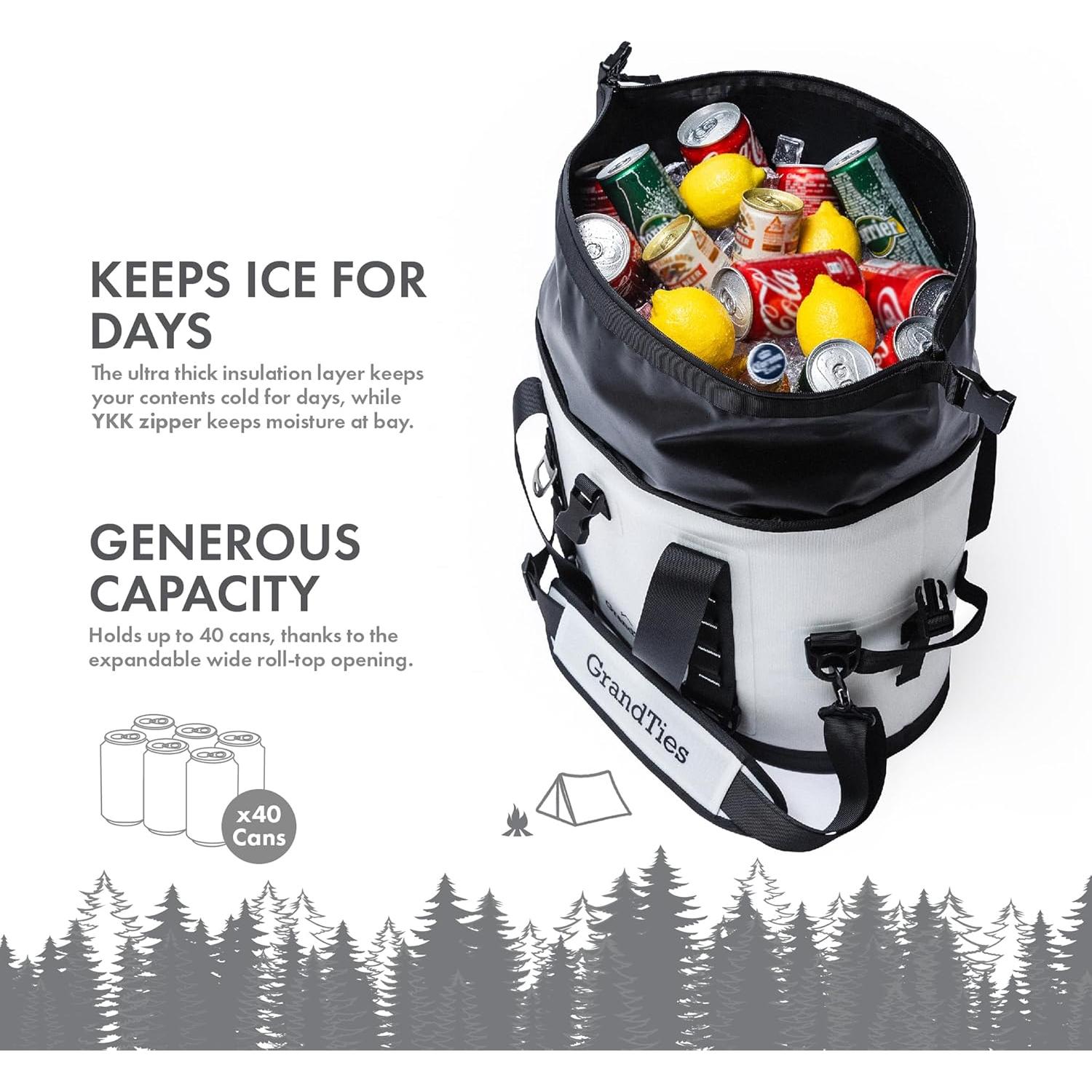 Bolsa de Enfriamiento Suave GrandTies 40 Latas Impermeable