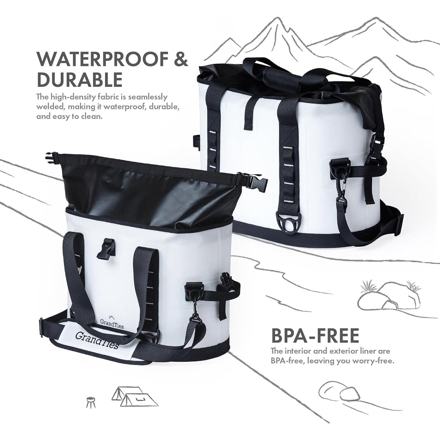 Bolsa de Enfriamiento Suave GrandTies 40 Latas Impermeable