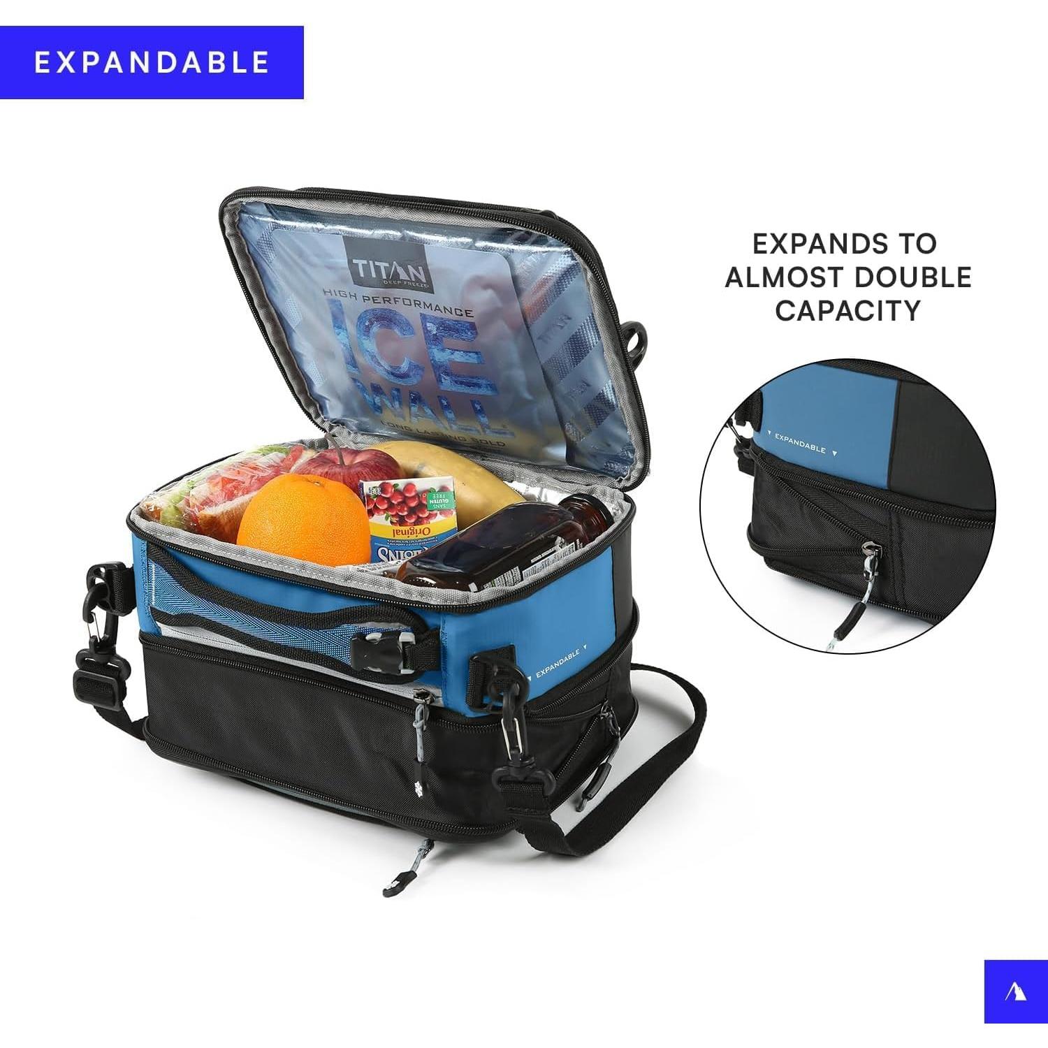 Bolsa de Almuerzo Expandible Arctic Zone Titan Gris y Azul