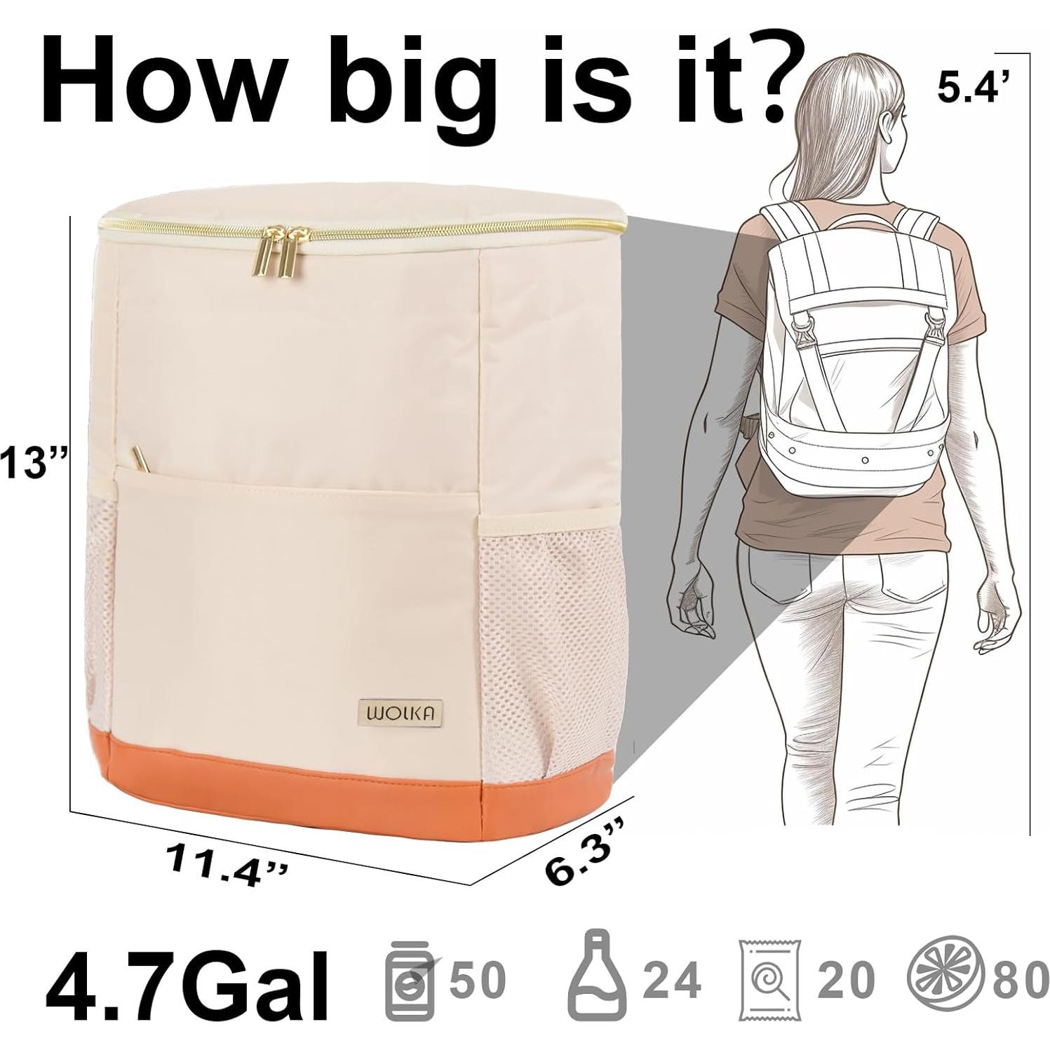 Mochila Enfriadora Aislada HAWGON 17.8L Impermeable 12h