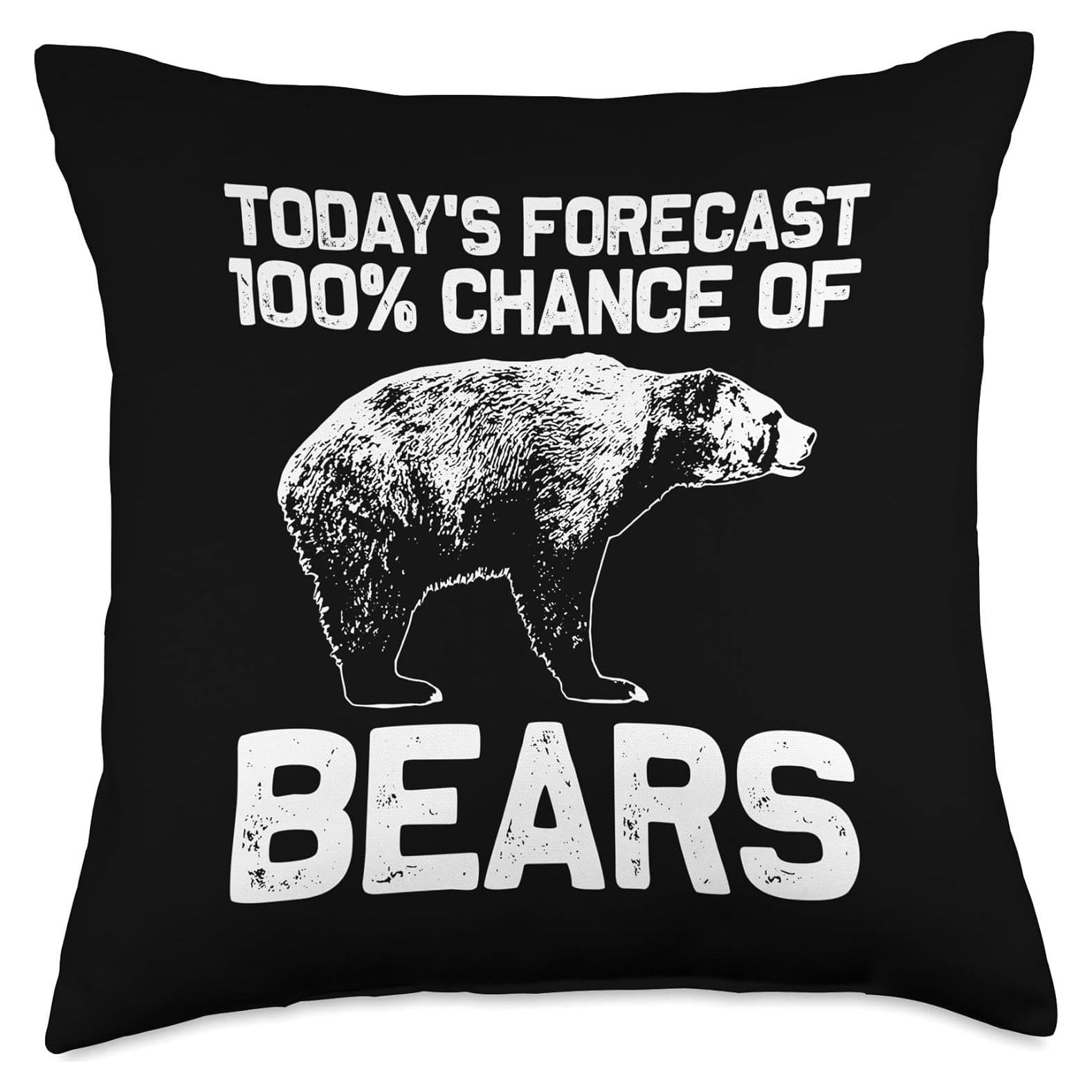 Cojín Cuadrado Oso Grizzly 45x45 cm Multicolor