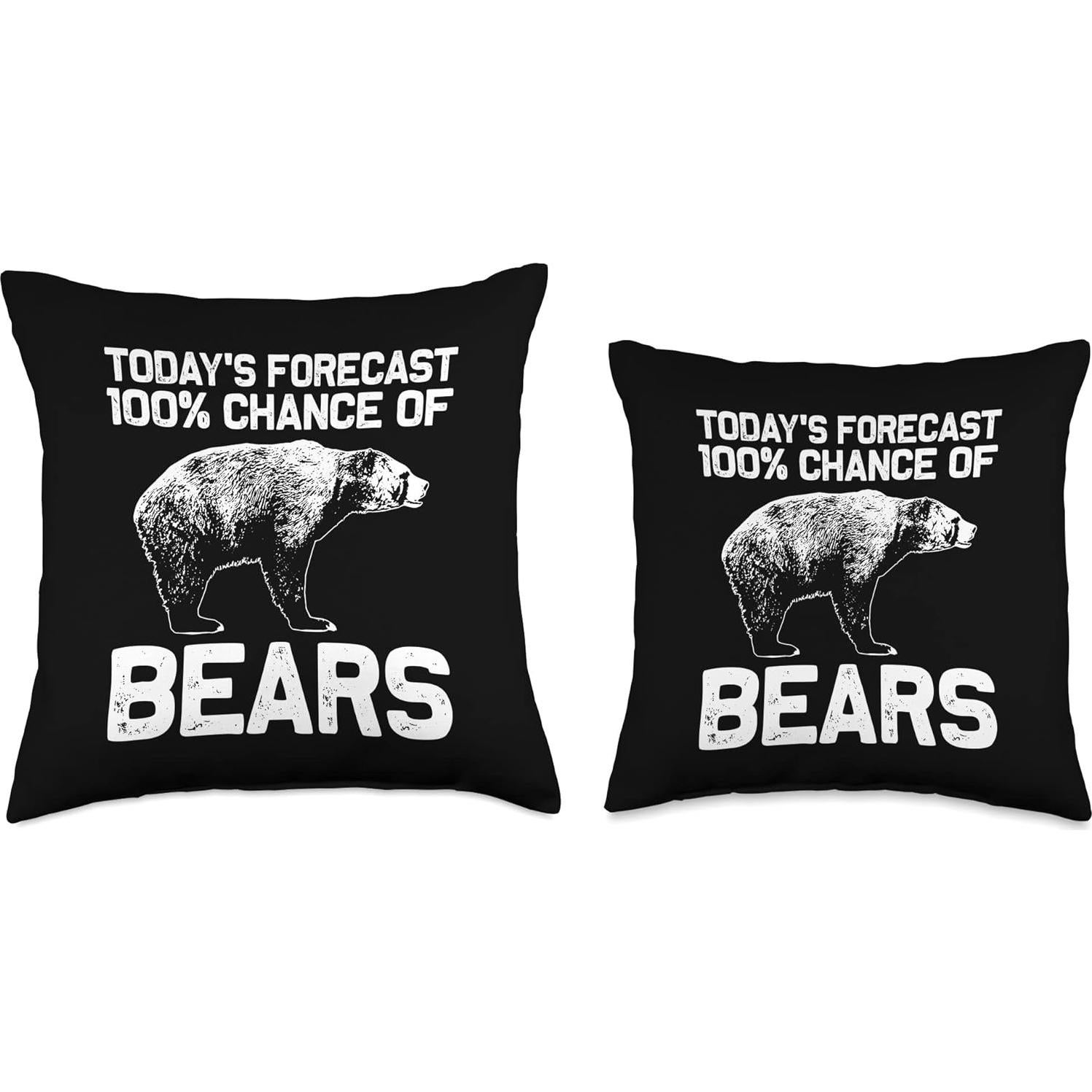 Cojín Cuadrado Oso Grizzly 45x45 cm Multicolor