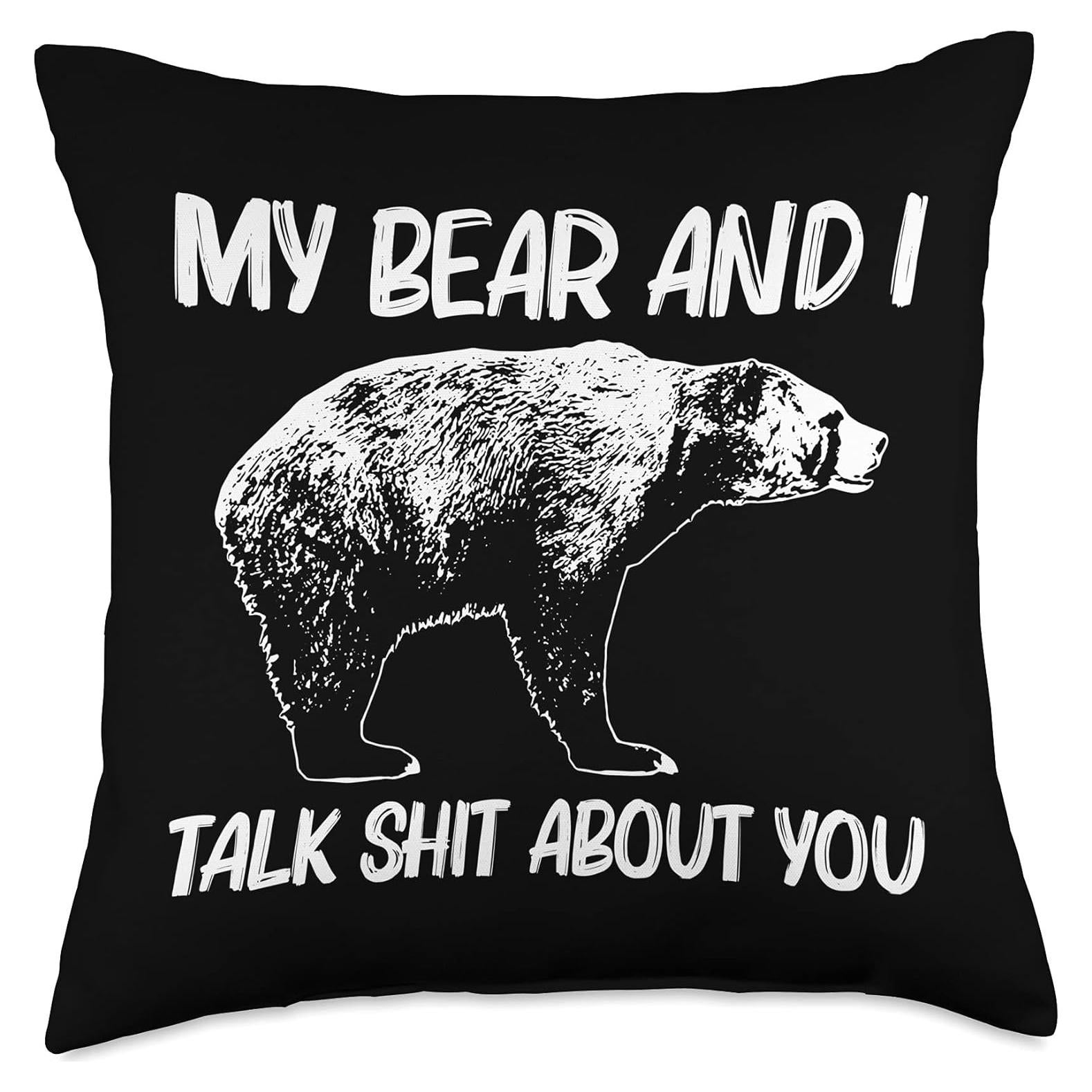 Cojín Cuadrado 45.72x45.72 cm Oso Grizzly Multicolor