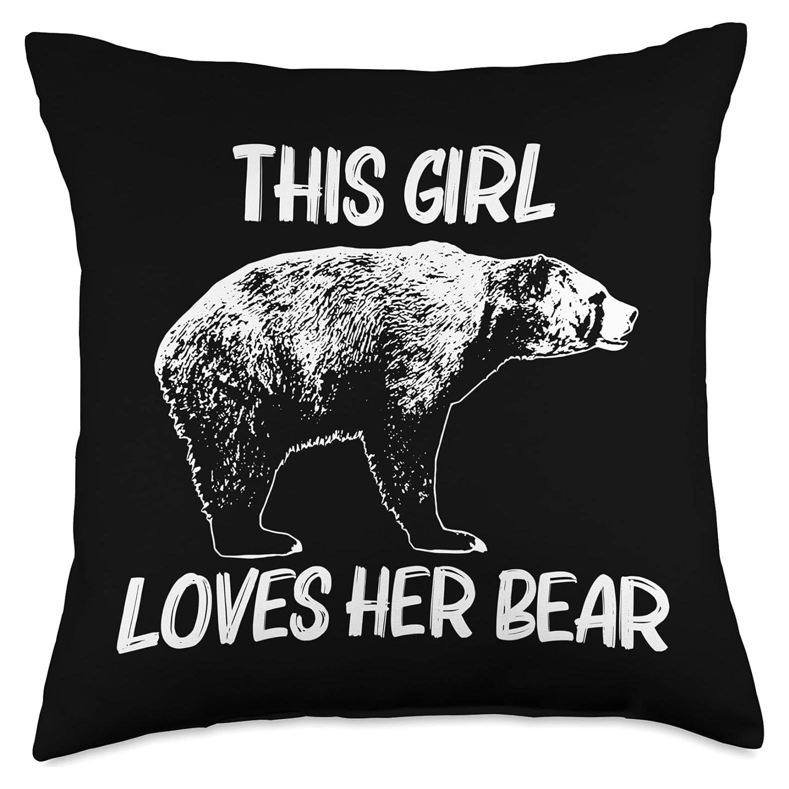 Cojín Cuadrado 45.72x45.72 cm Oso Grizzly Multicolor