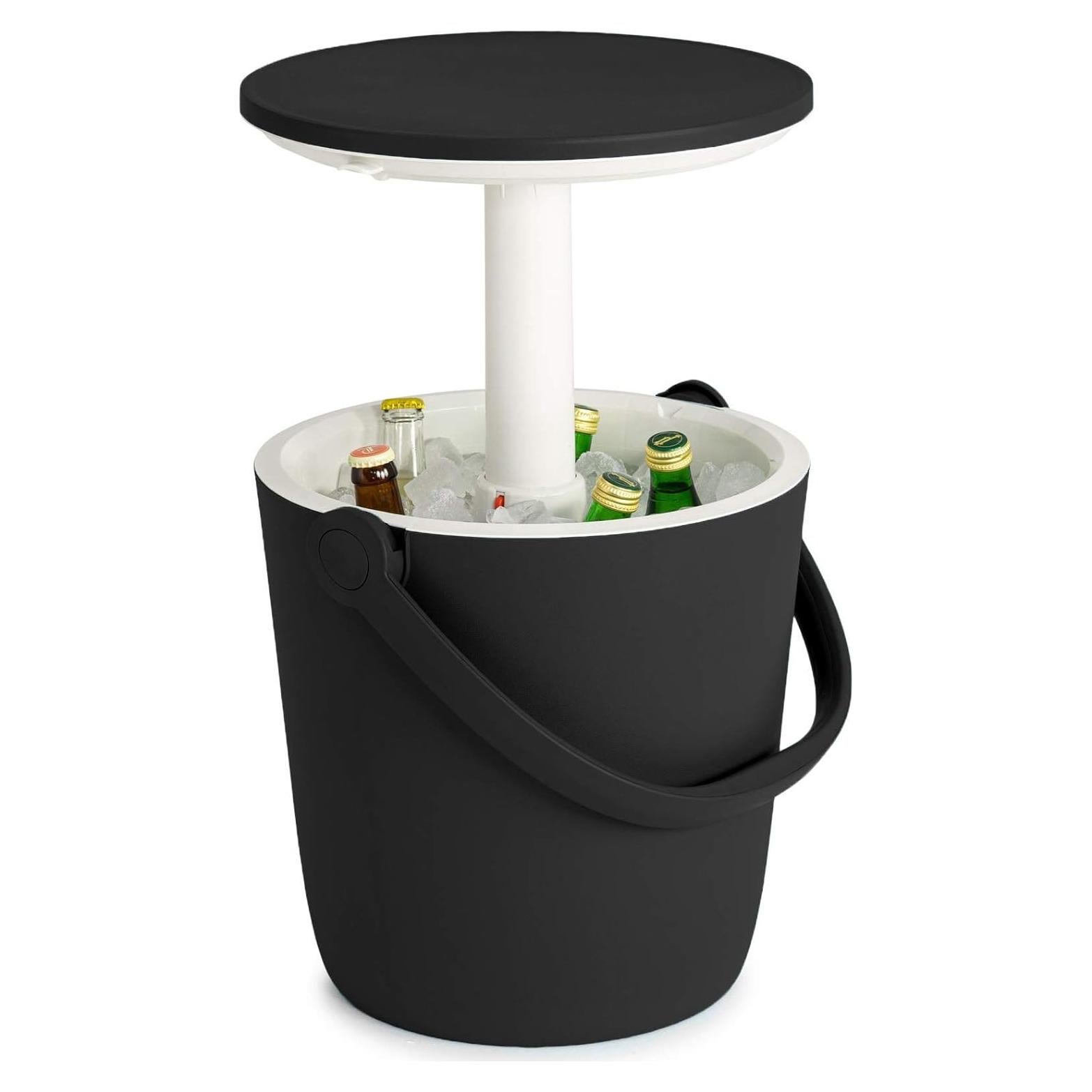 Enfriador Portátil Keter Go Bar 15.9L con Mesa Plegable Grafito