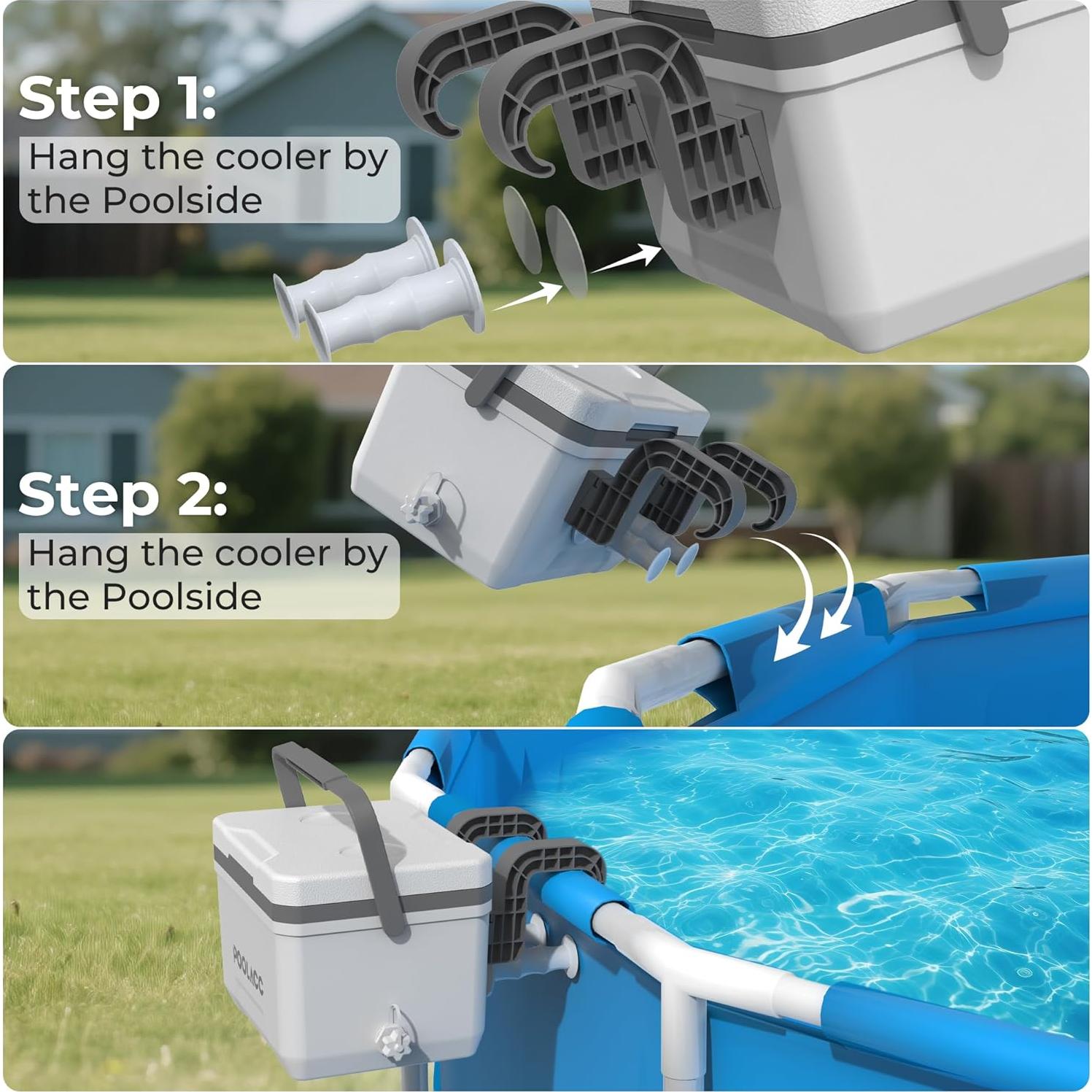 Enfriador Personal Portátil POOLACC 6.34qt para Piscina