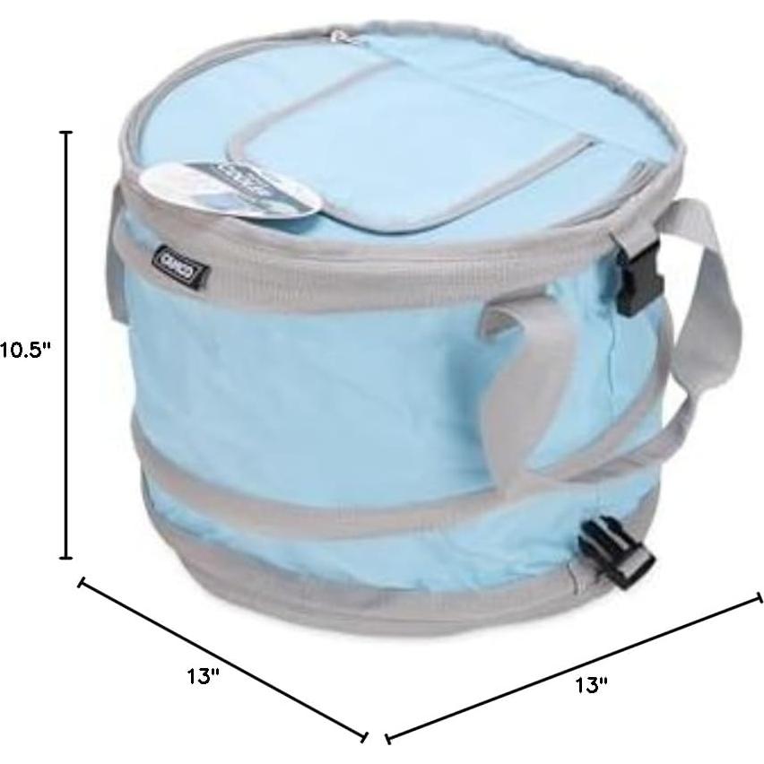 Enfriador Plegable Camco 21L Aislado Impermeable Azul 51995