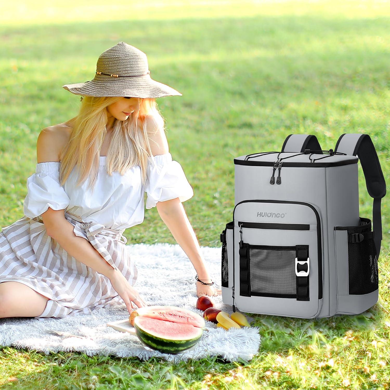 Mochila Cooler Aislada Hulongo 30.28L Impermeable 52 Latas