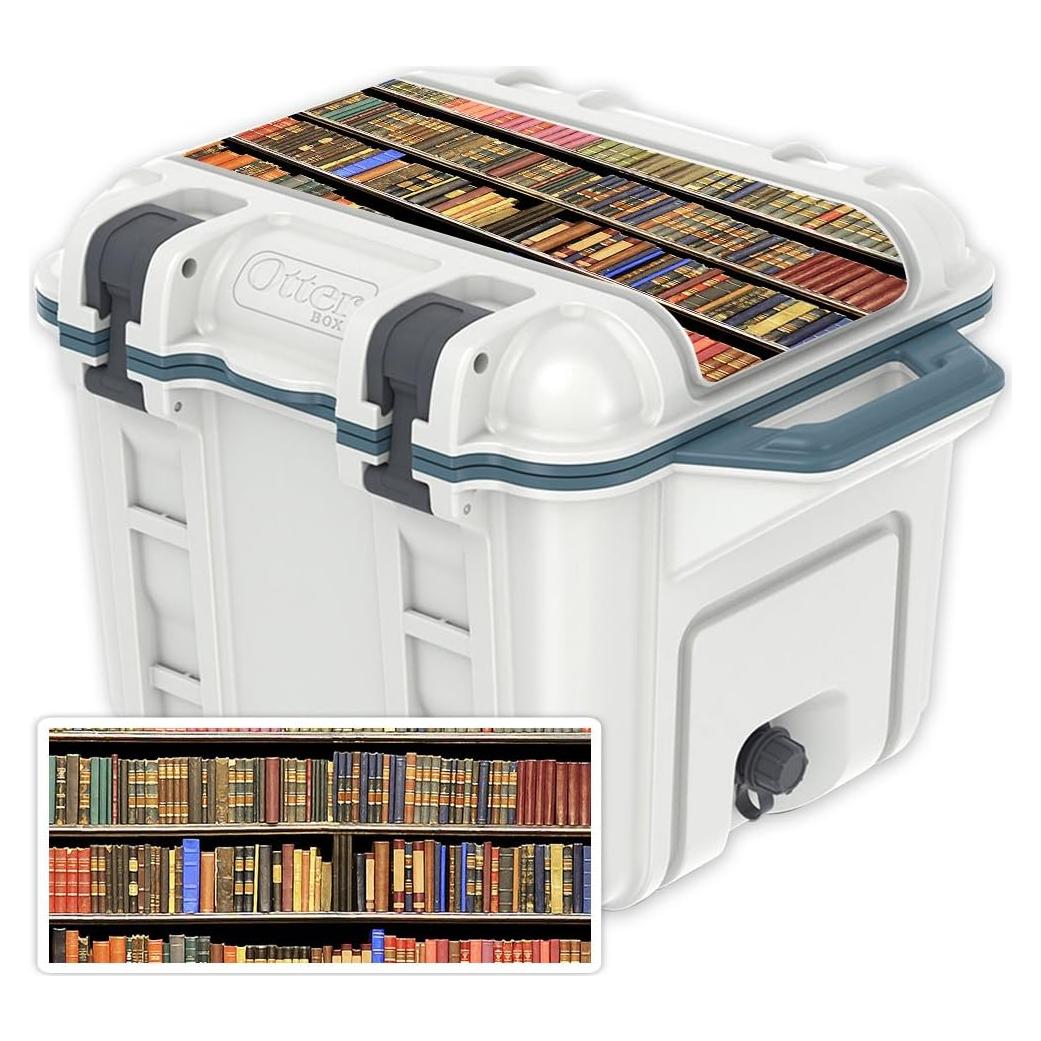 Piel Adhesiva MightySkins para Tapa Enfriador OtterBox 25 qt - Libros