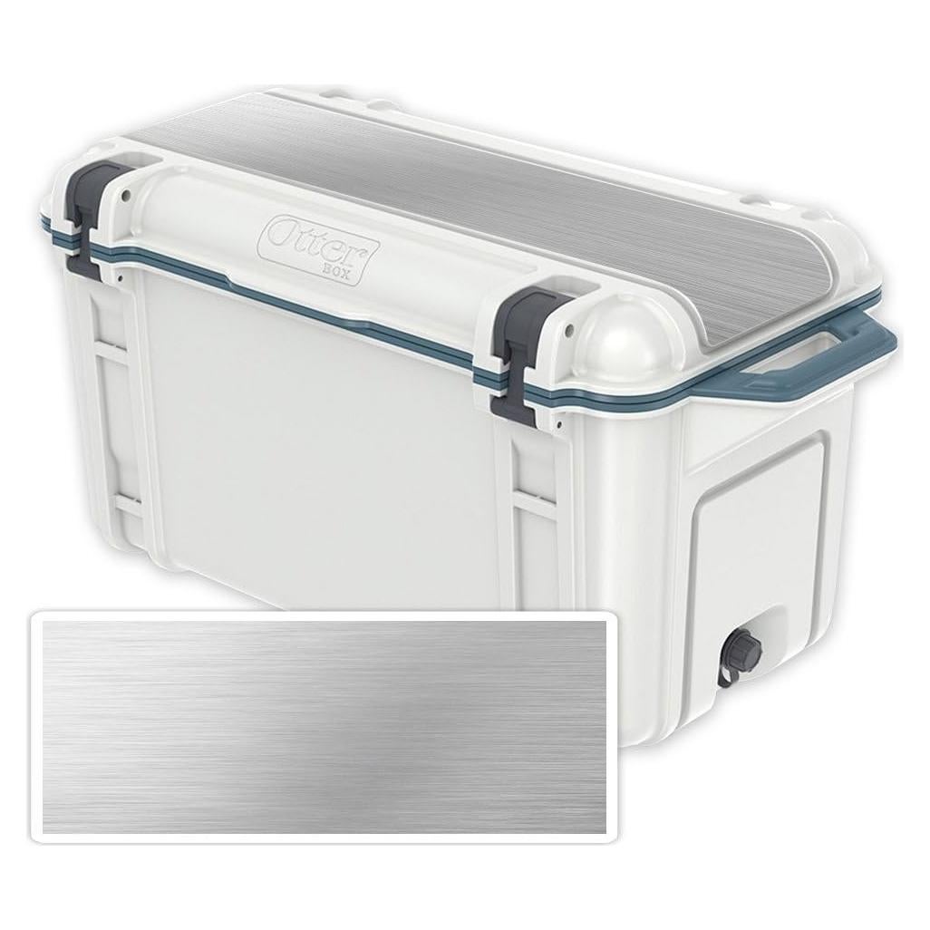 Piel de Vinilo MightySkins para Tapa Enfriador OtterBox 65 qt - Acero Frío